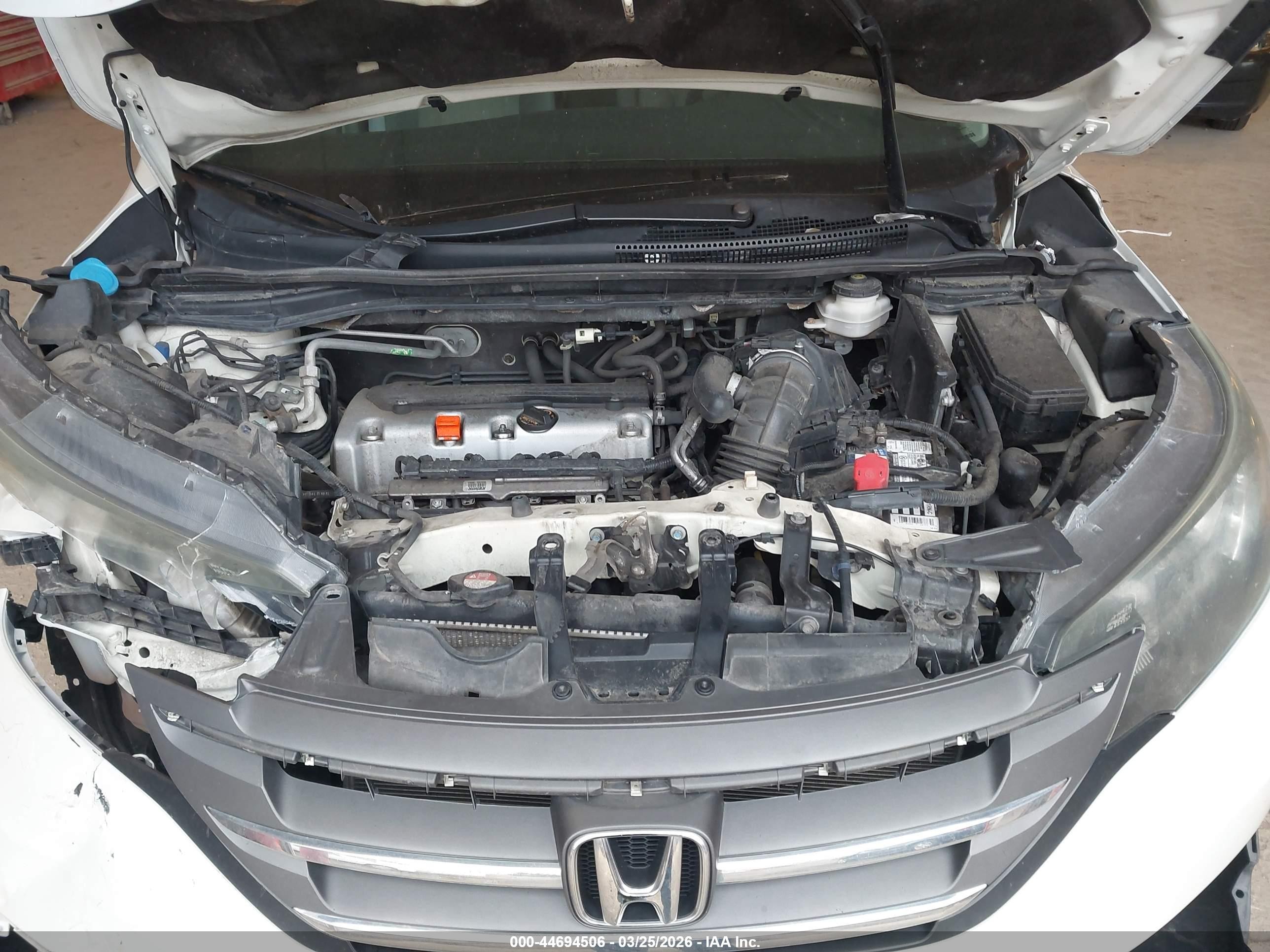 2013 Honda Cr-v Lx White vin: 5J6RM4H37DL035263