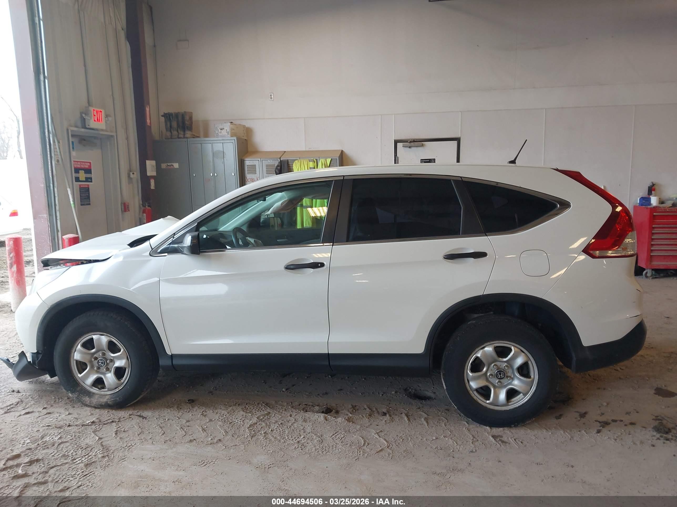 2013 Honda Cr-v Lx White vin: 5J6RM4H37DL035263