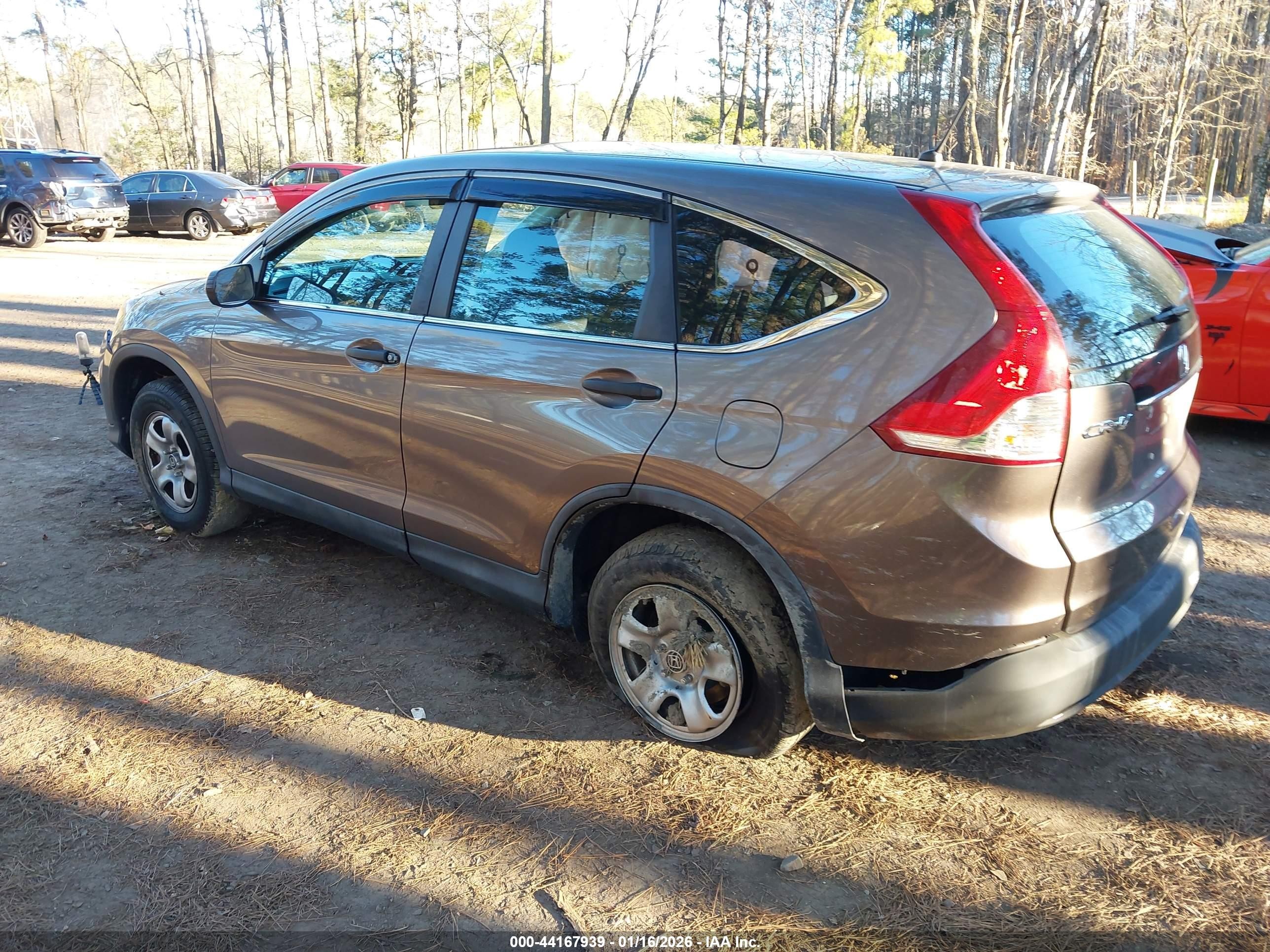 2013 Honda Cr-v Lx Серый vin: 5J6RM4H37DL038907