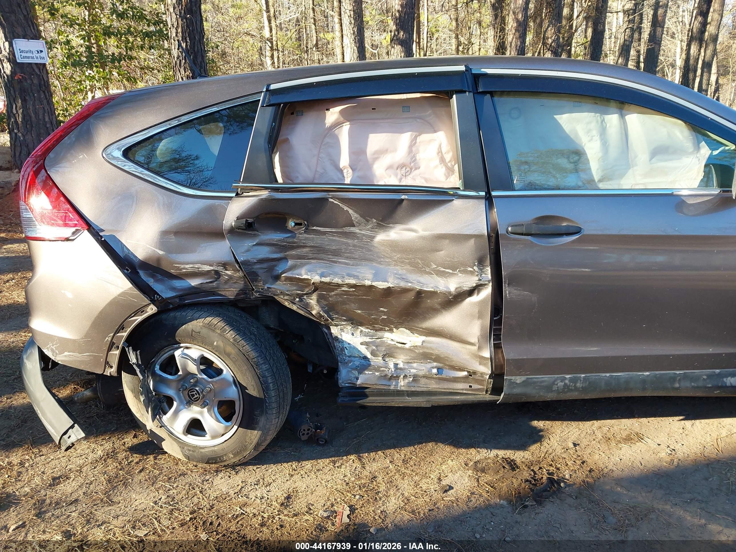 2013 Honda Cr-v Lx Серый vin: 5J6RM4H37DL038907