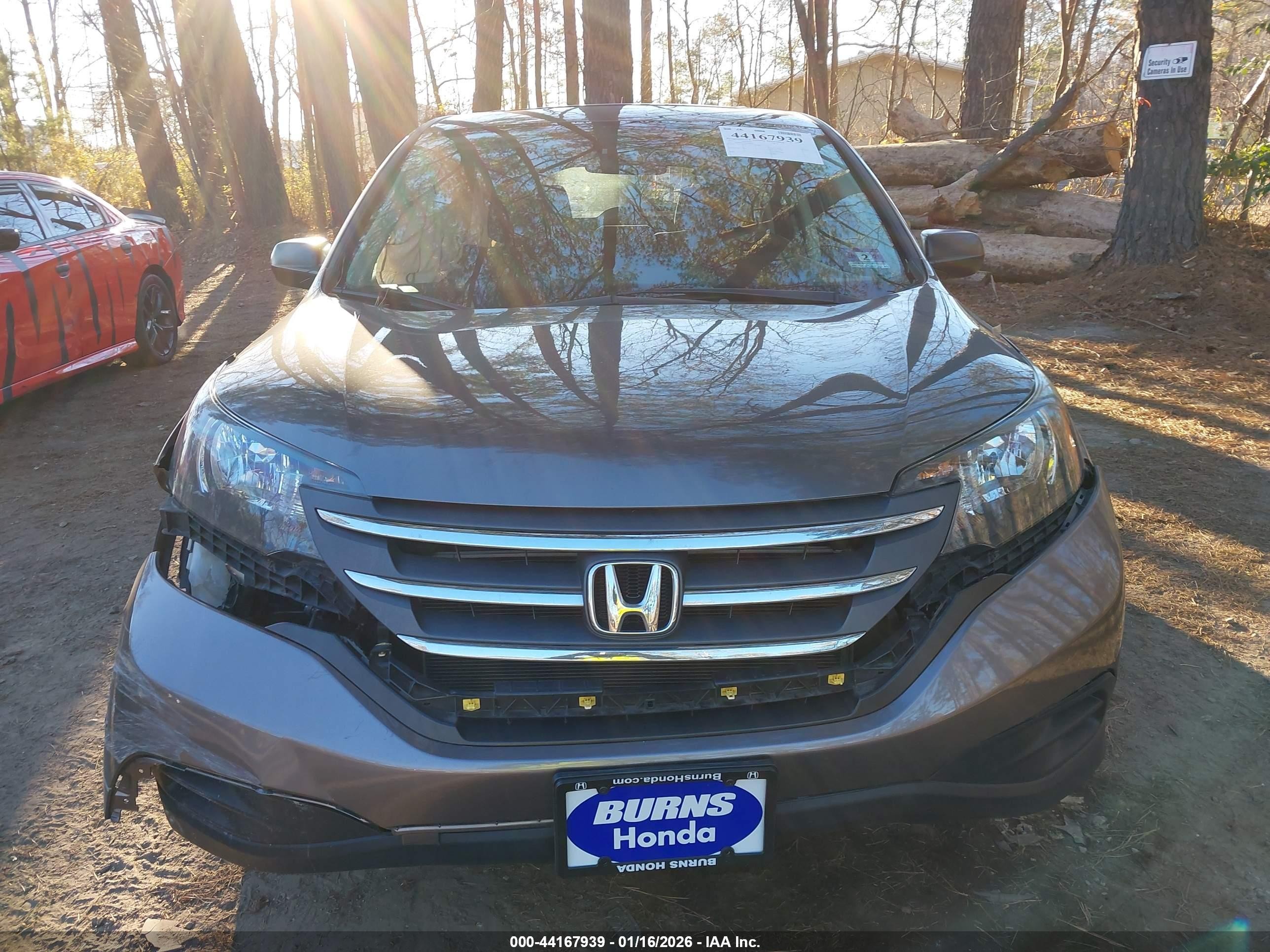 2013 Honda Cr-v Lx Серый vin: 5J6RM4H37DL038907