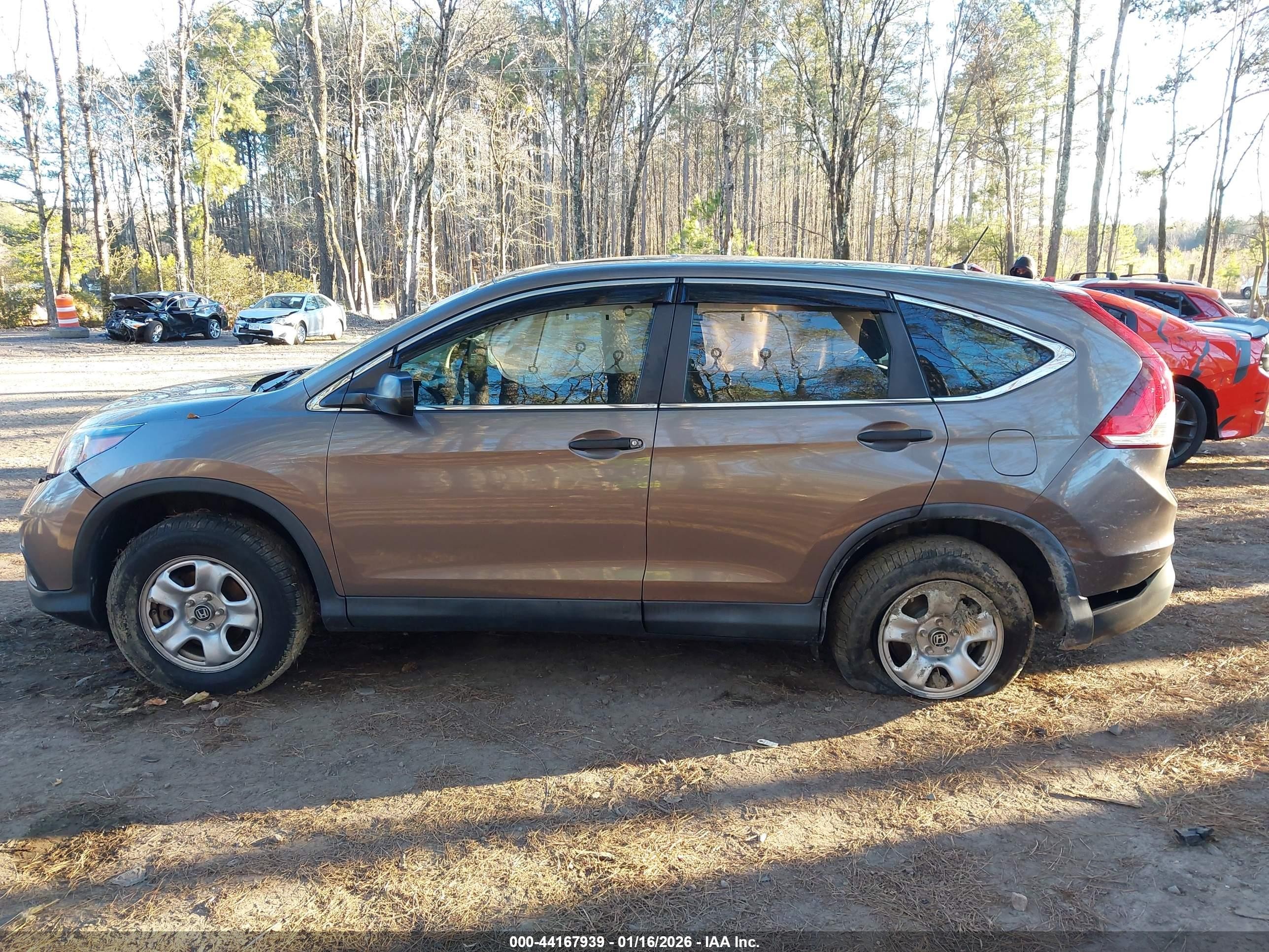 2013 Honda Cr-v Lx Серый vin: 5J6RM4H37DL038907