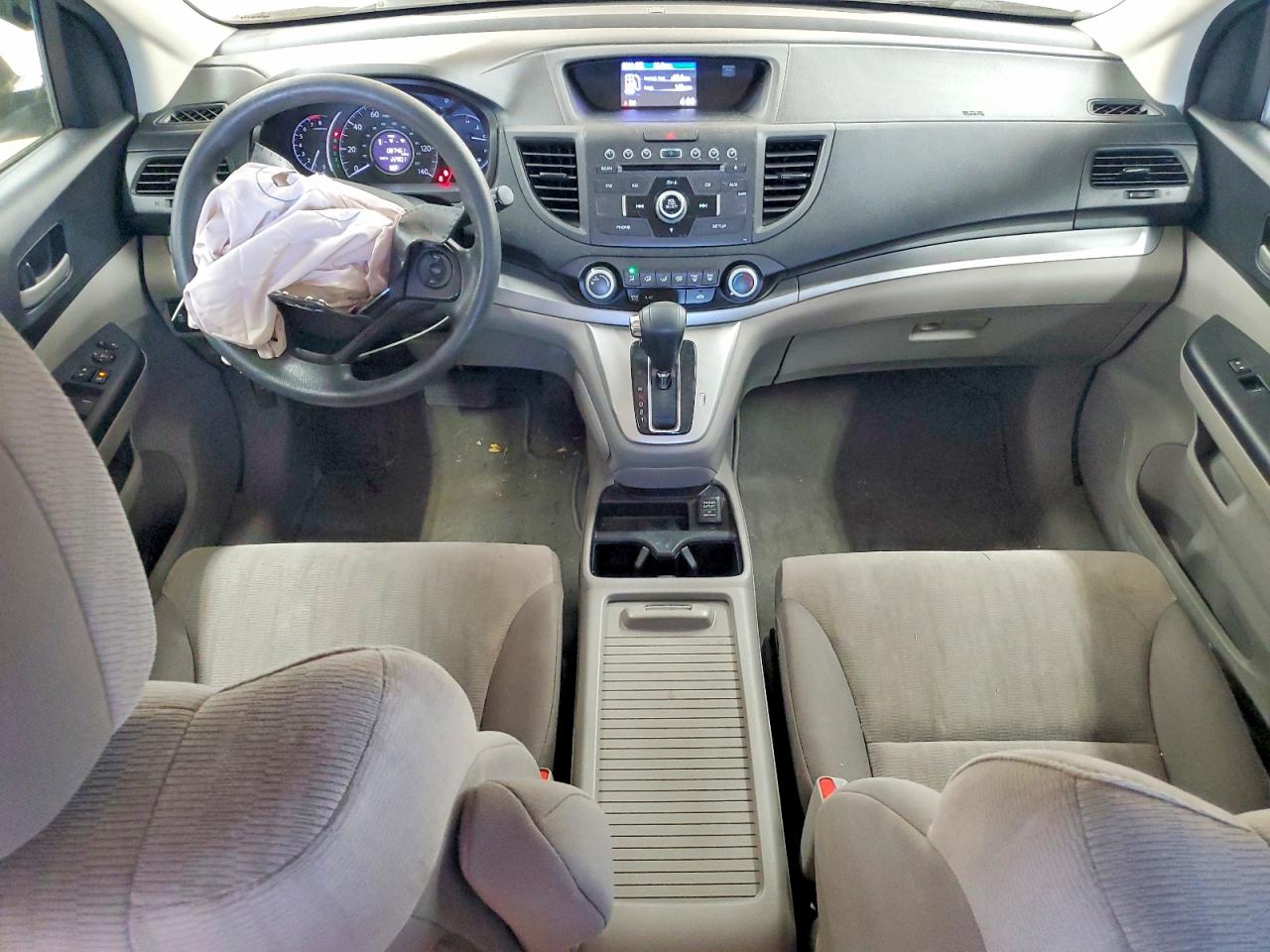 2013 Honda Cr-v Lx White vin: 5J6RM4H37DL074709