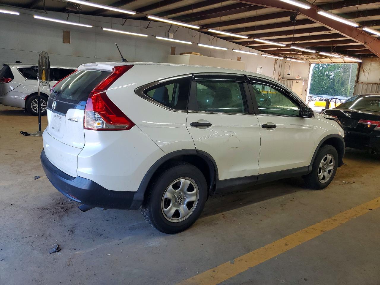2013 Honda Cr-v Lx White vin: 5J6RM4H37DL074709