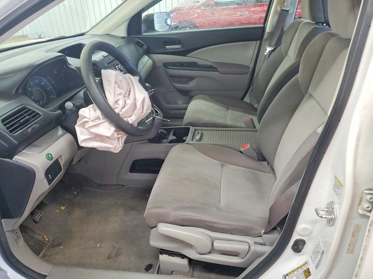 2013 Honda Cr-v Lx White vin: 5J6RM4H37DL074709