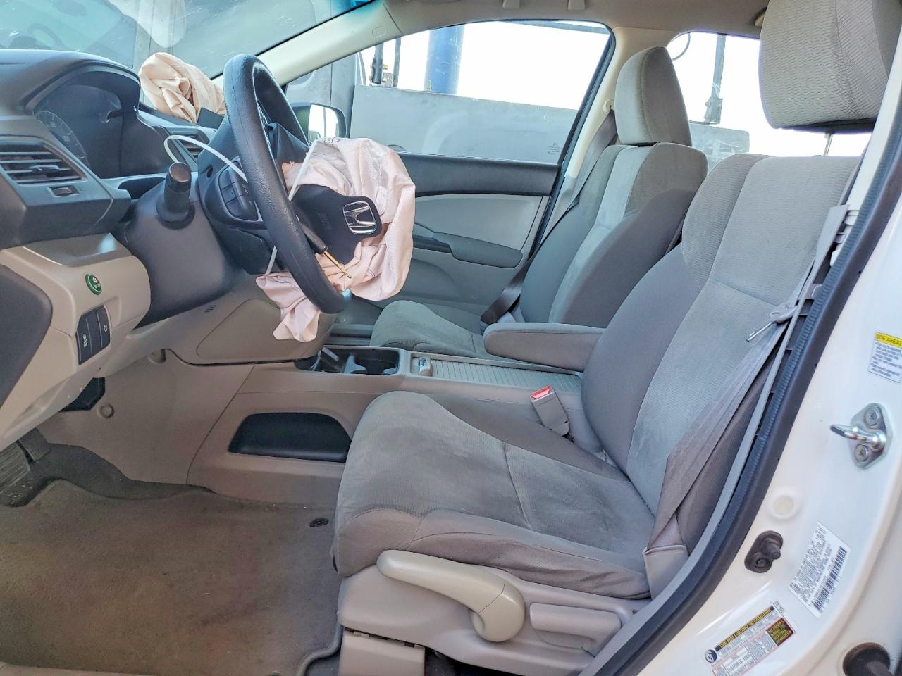 2014 Honda Cr-v Lx White vin: 5J6RM4H37EL041985