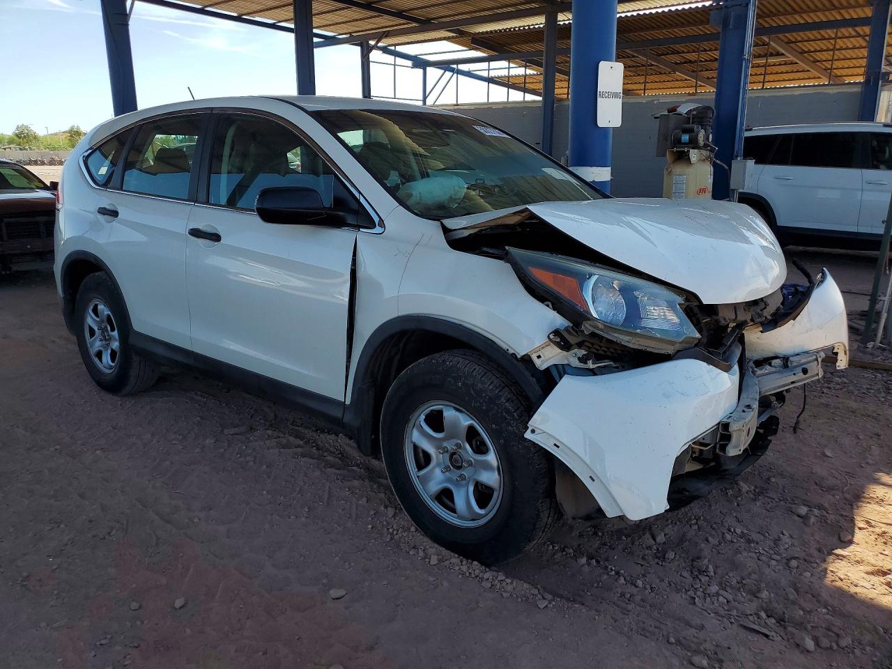 2014 Honda Cr-v Lx White vin: 5J6RM4H37EL041985