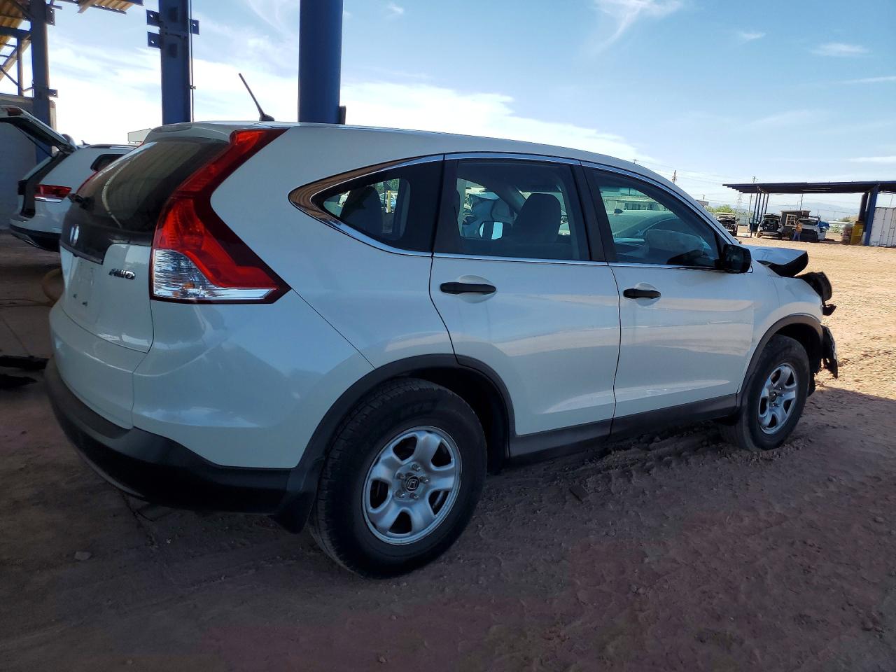 2014 Honda Cr-v Lx White vin: 5J6RM4H37EL041985