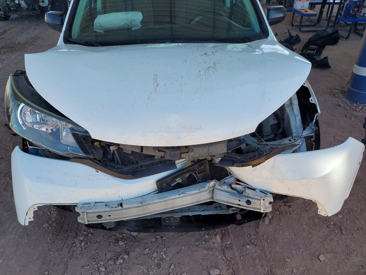 2014 Honda Cr-v Lx White vin: 5J6RM4H37EL041985