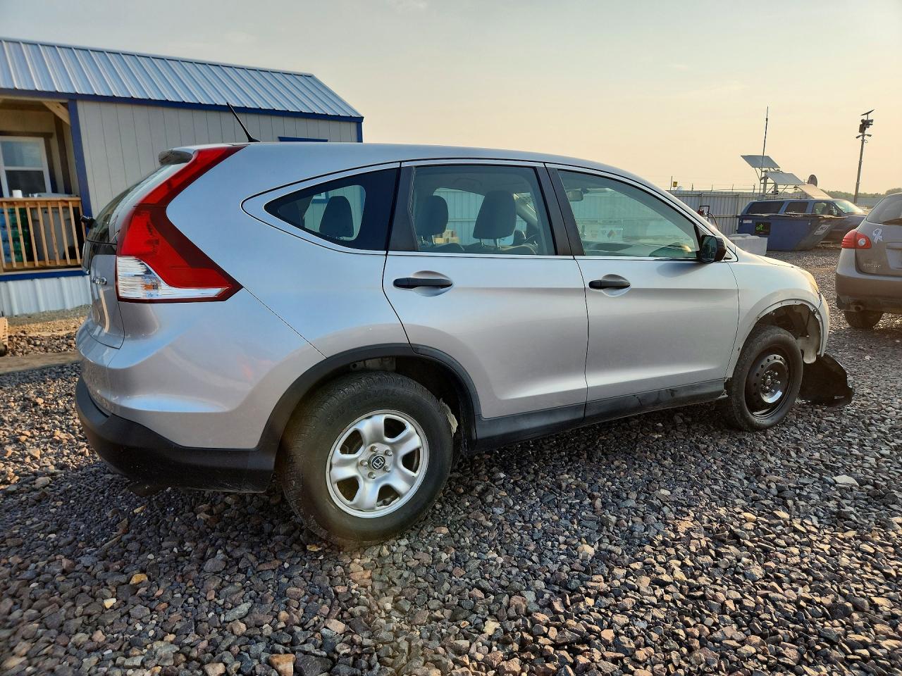 2014 Honda Cr-v Lx Silver vin: 5J6RM4H37EL071276