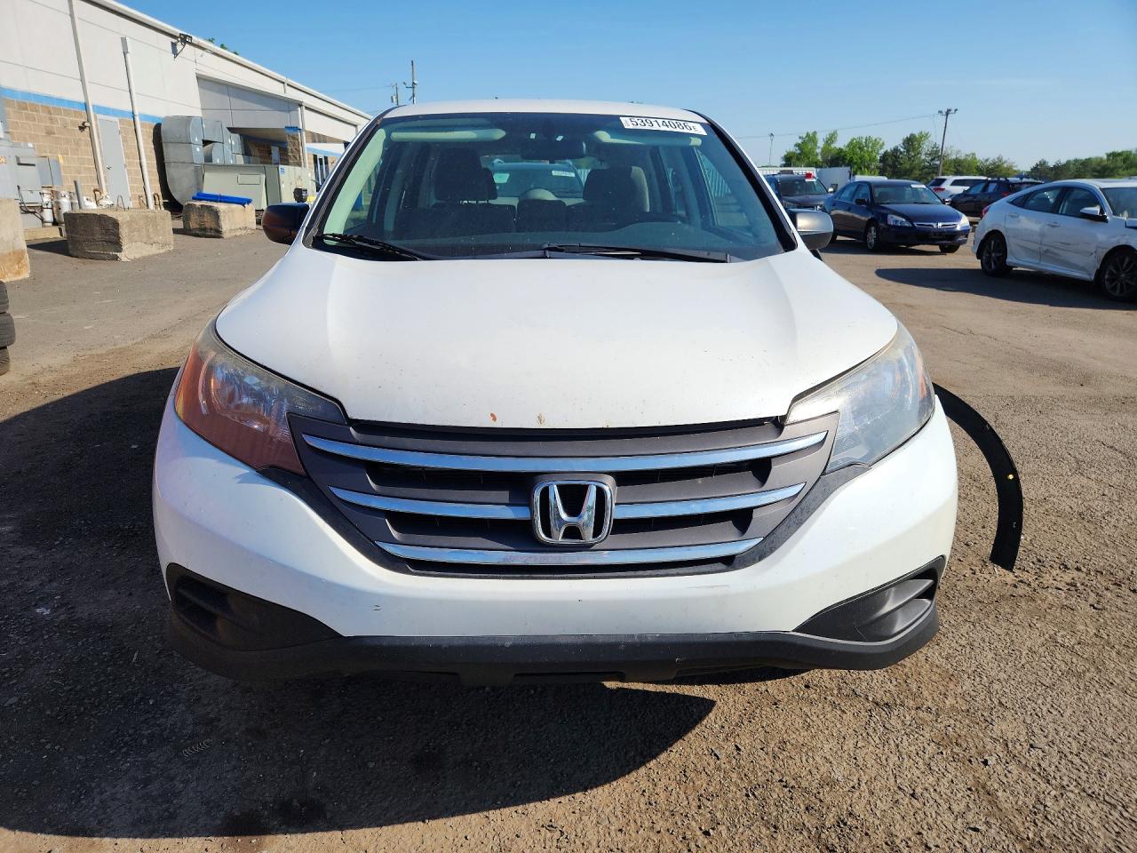2014 Honda Cr-v Lx White vin: 5J6RM4H37EL077658