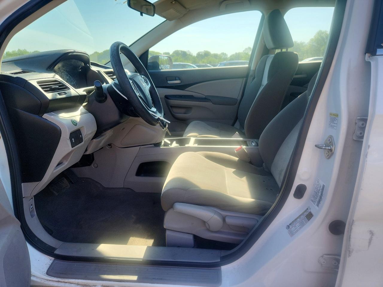 2014 Honda Cr-v Lx White vin: 5J6RM4H37EL077658
