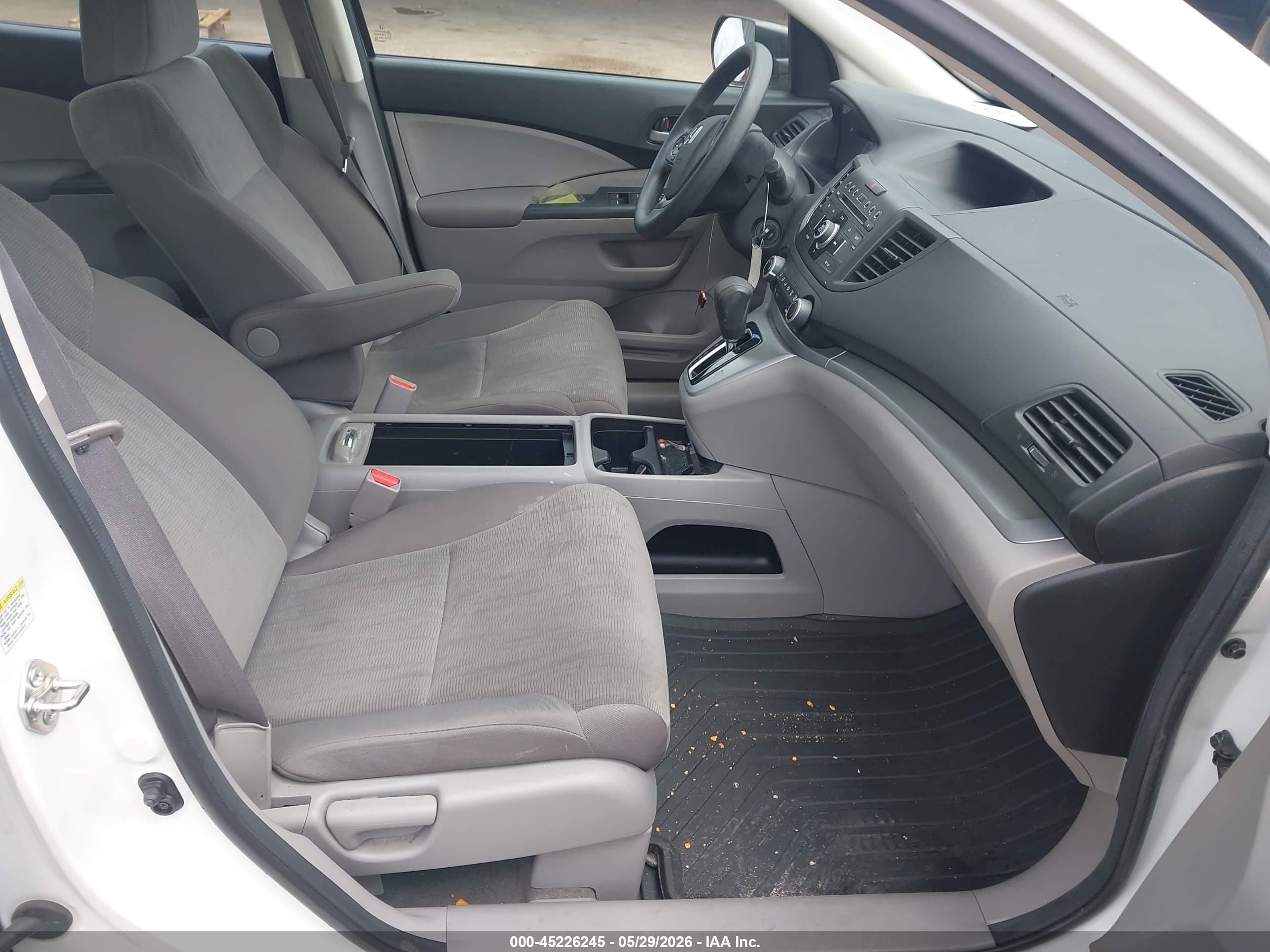 2014 Honda Cr-v Lx White vin: 5J6RM4H37EL090622