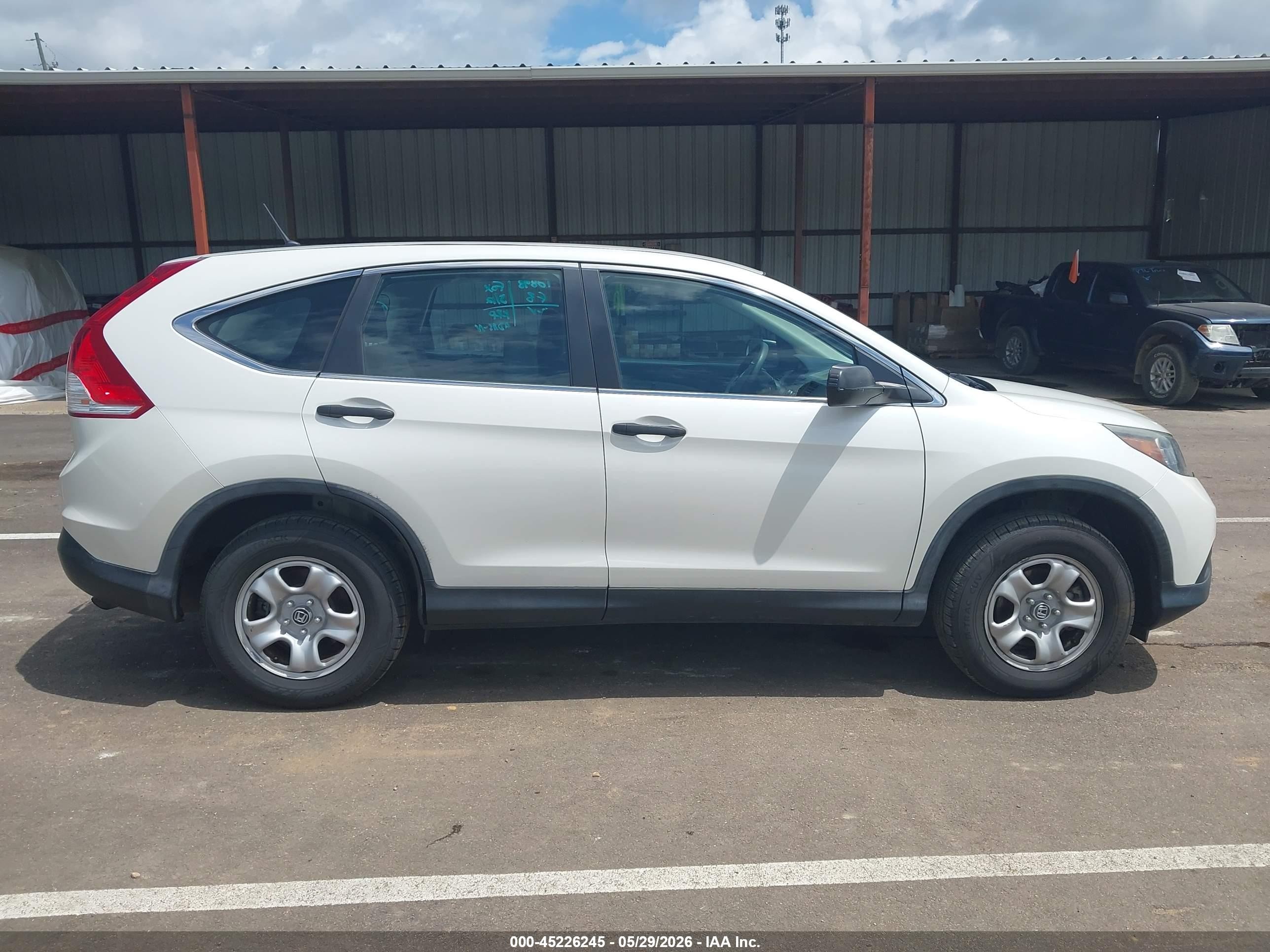 2014 Honda Cr-v Lx White vin: 5J6RM4H37EL090622