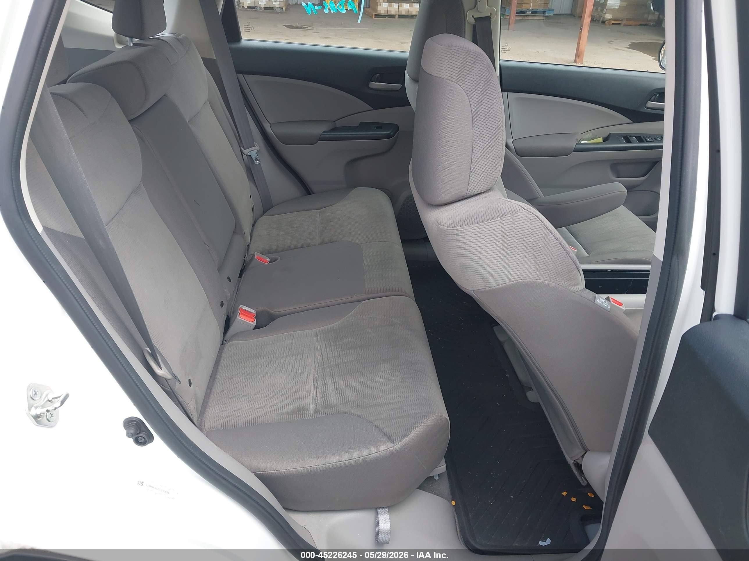 2014 Honda Cr-v Lx White vin: 5J6RM4H37EL090622