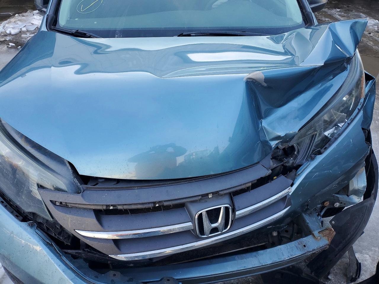 2014 Honda Cr-v Lx Blue vin: 5J6RM4H37EL091608