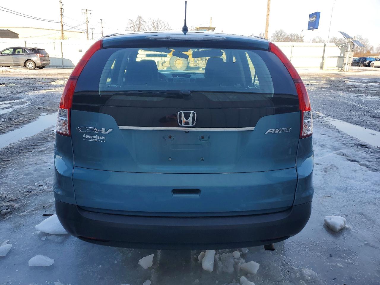 2014 Honda Cr-v Lx Blue vin: 5J6RM4H37EL091608