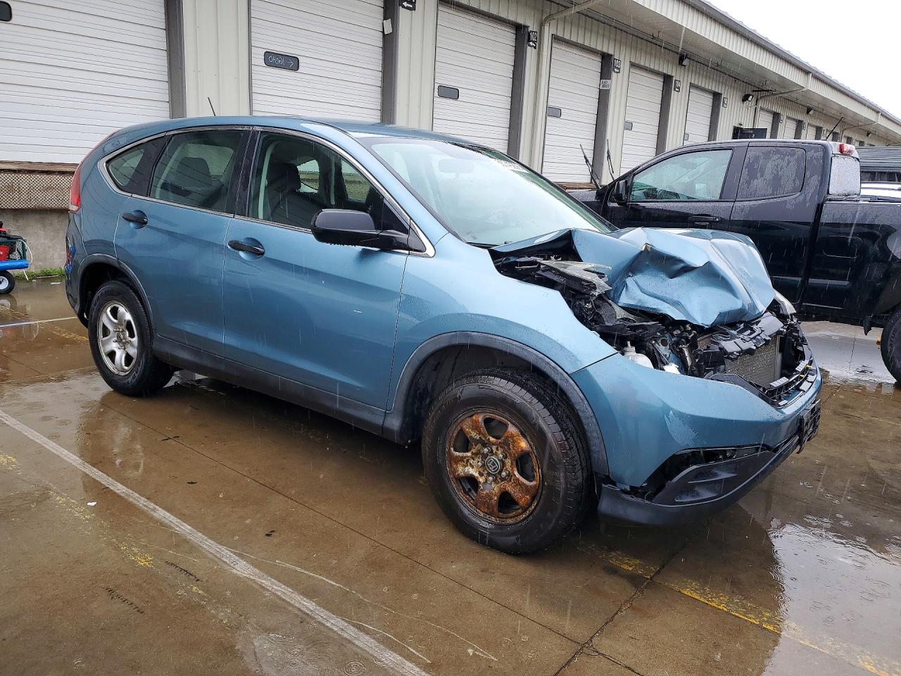 2014 Honda Cr-v Lx Teal vin: 5J6RM4H37EL091740
