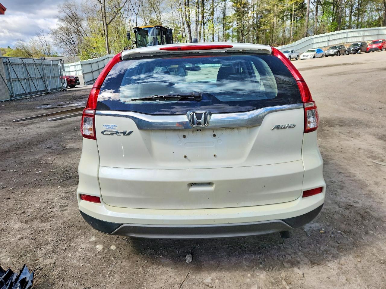 2015 Honda Cr-v Lx White vin: 5J6RM4H37FL001245