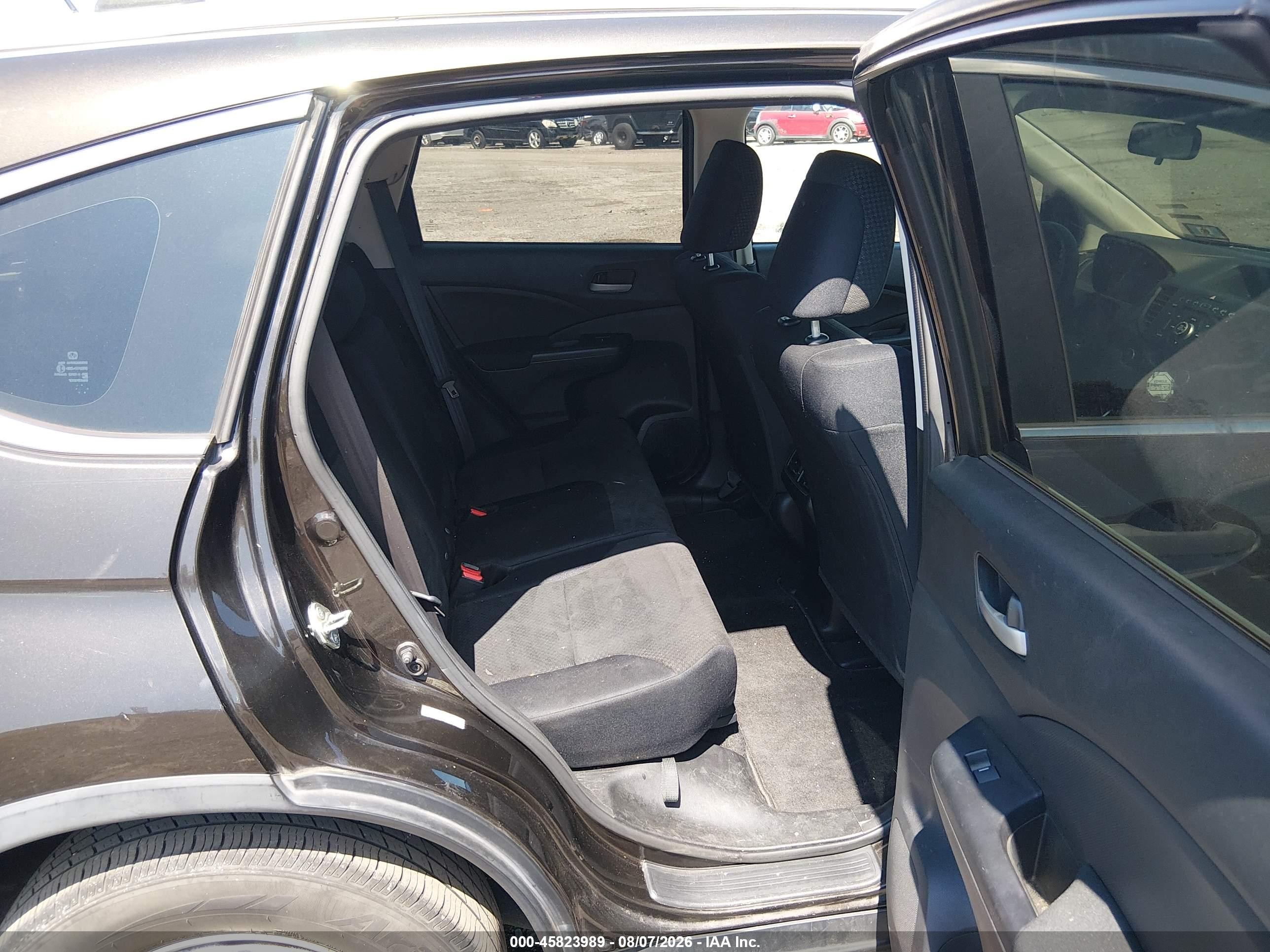 2015 Honda Cr-v Lx Black vin: 5J6RM4H37FL013105