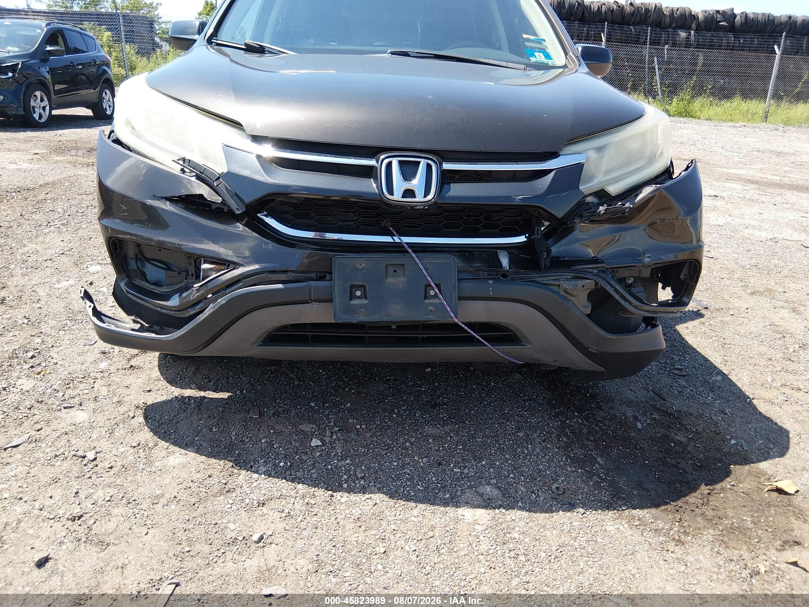 2015 Honda Cr-v Lx Black vin: 5J6RM4H37FL013105