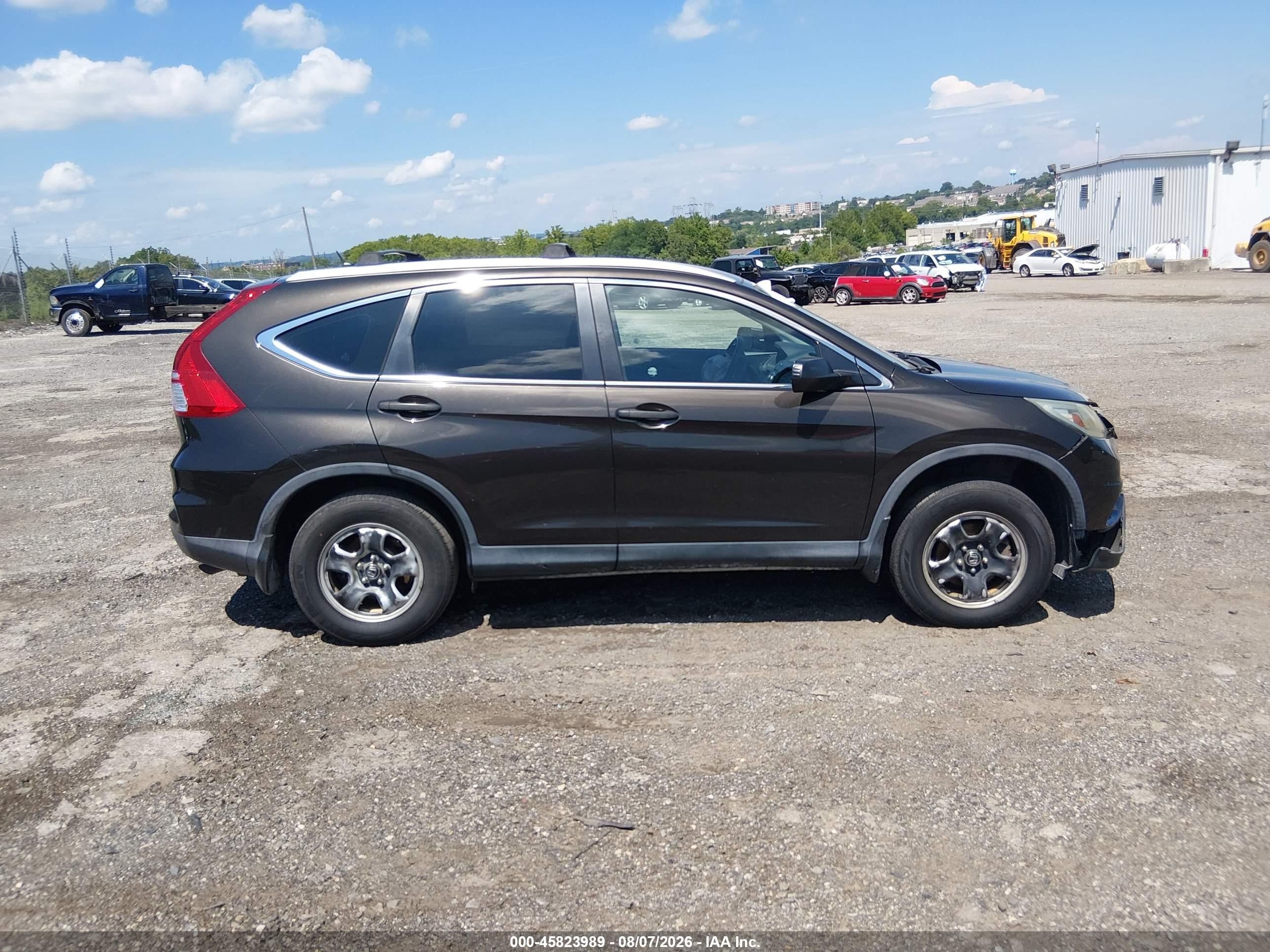 2015 Honda Cr-v Lx Black vin: 5J6RM4H37FL013105