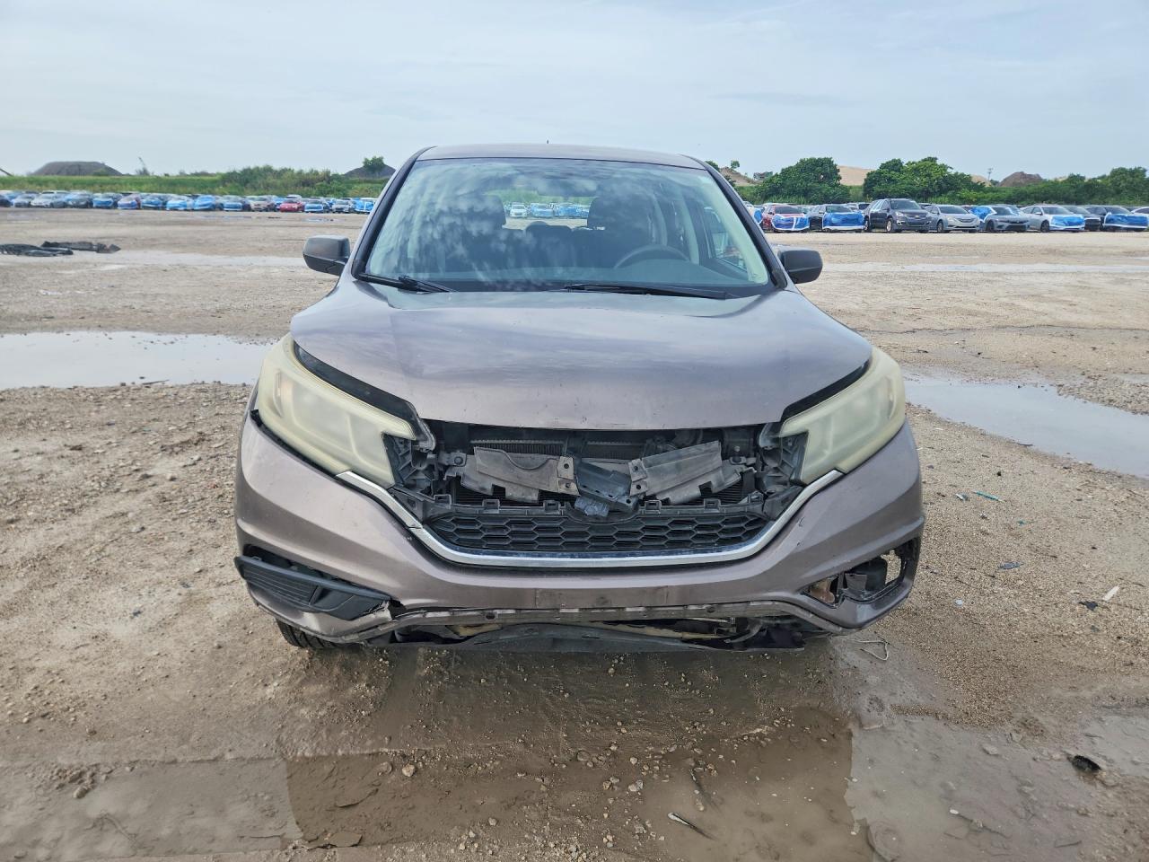 2015 Honda Cr-v Lx Beige vin: 5J6RM4H37FL014495