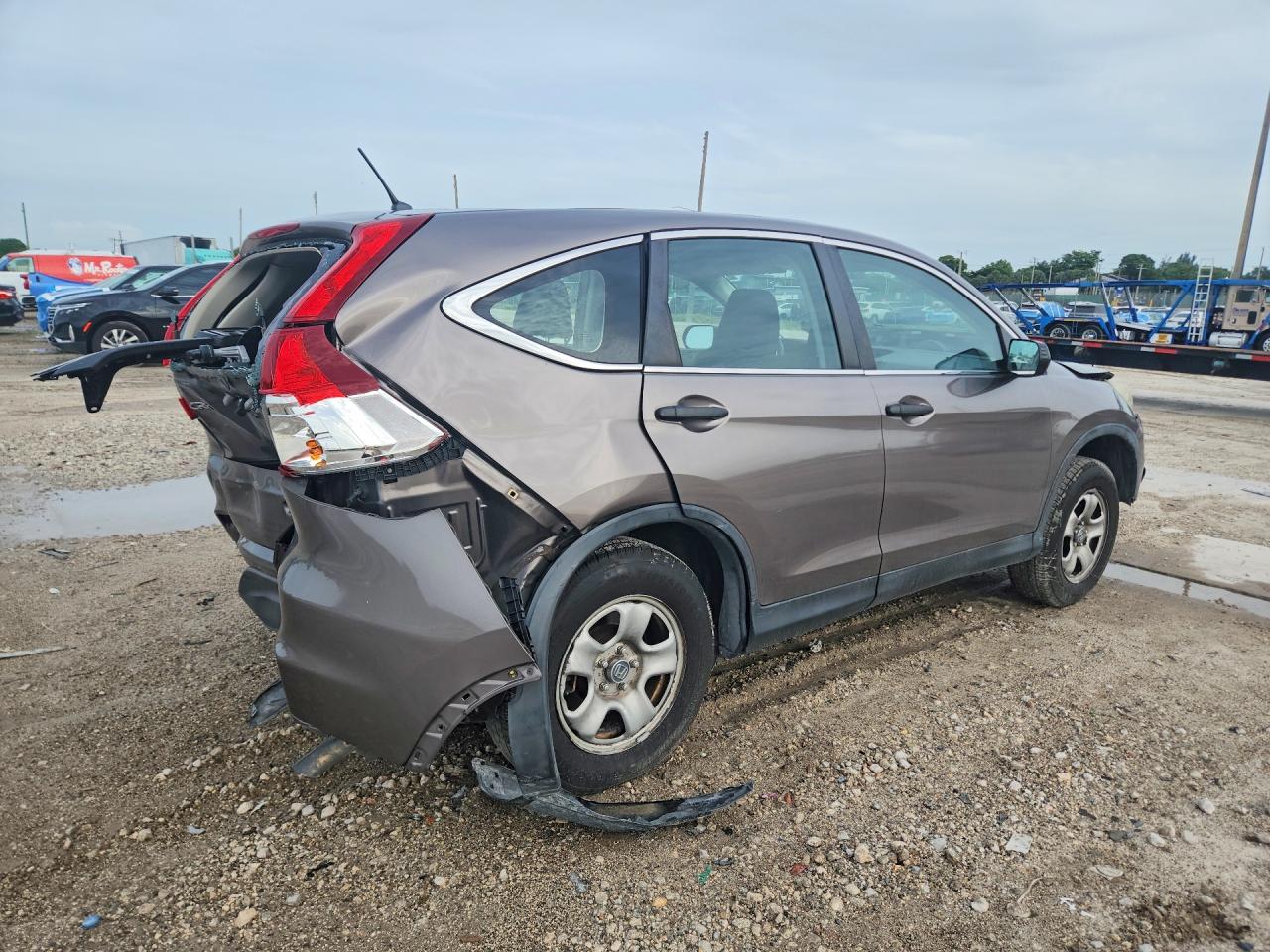 2015 Honda Cr-v Lx Beige vin: 5J6RM4H37FL014495