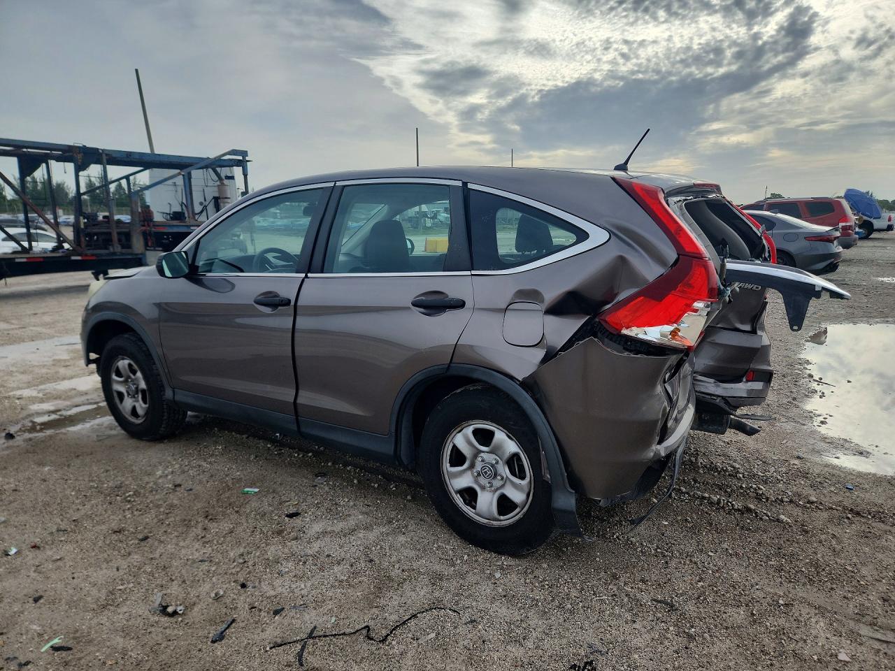 2015 Honda Cr-v Lx Beige vin: 5J6RM4H37FL014495