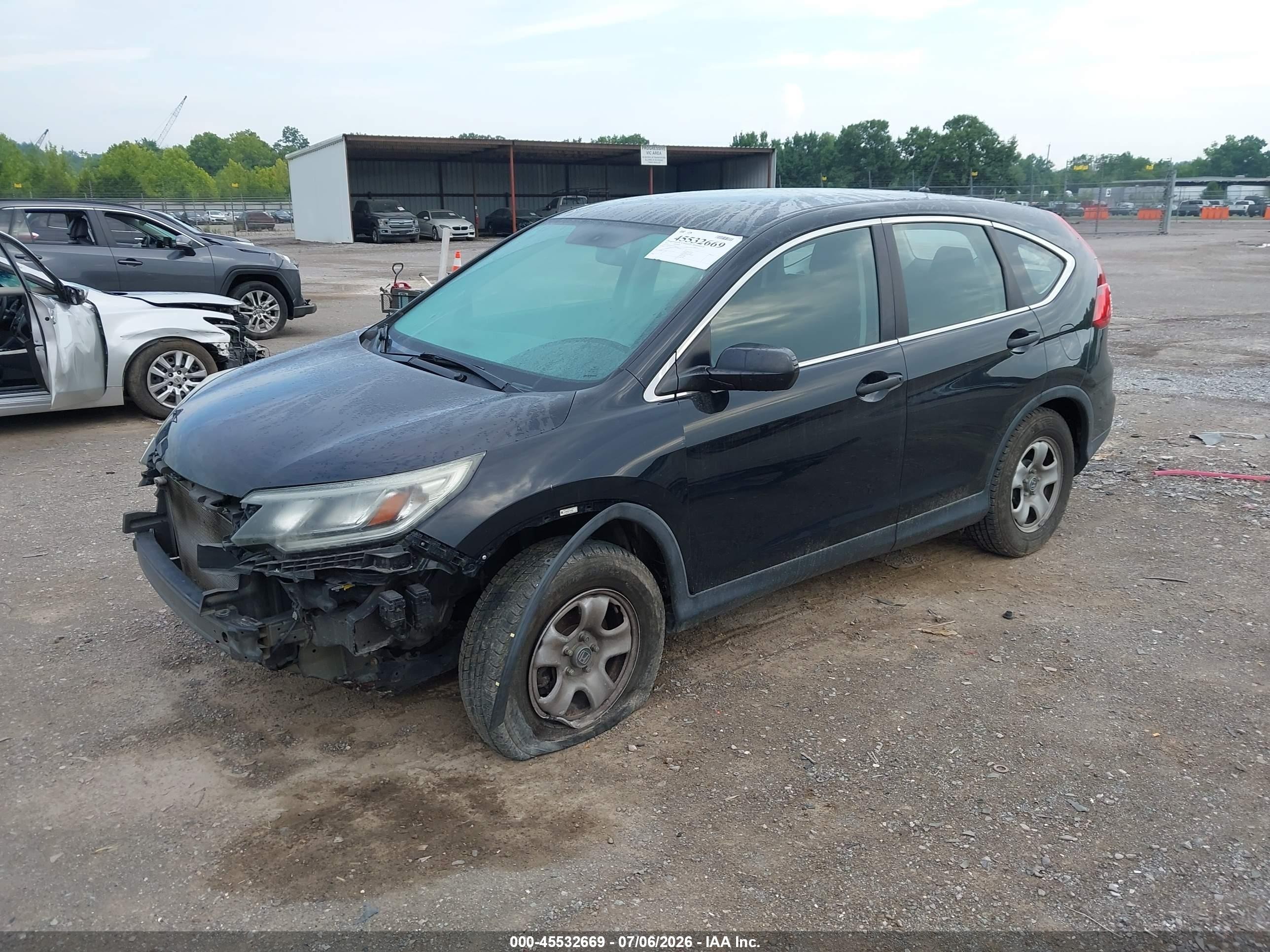 2015 Honda Cr-v Lx Черный vin: 5J6RM4H37FL061381