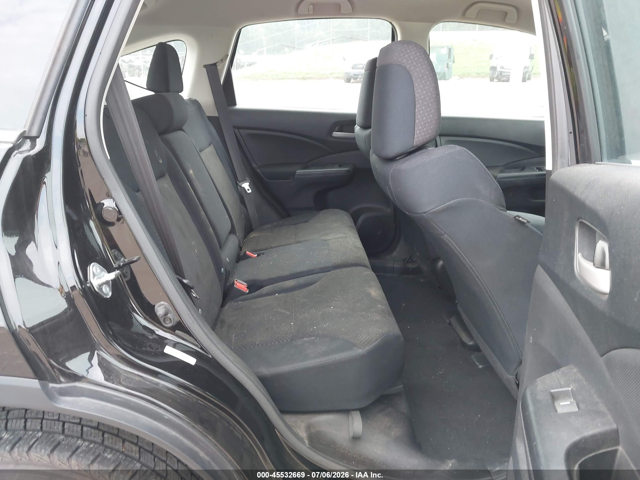2015 Honda Cr-v Lx Черный vin: 5J6RM4H37FL061381
