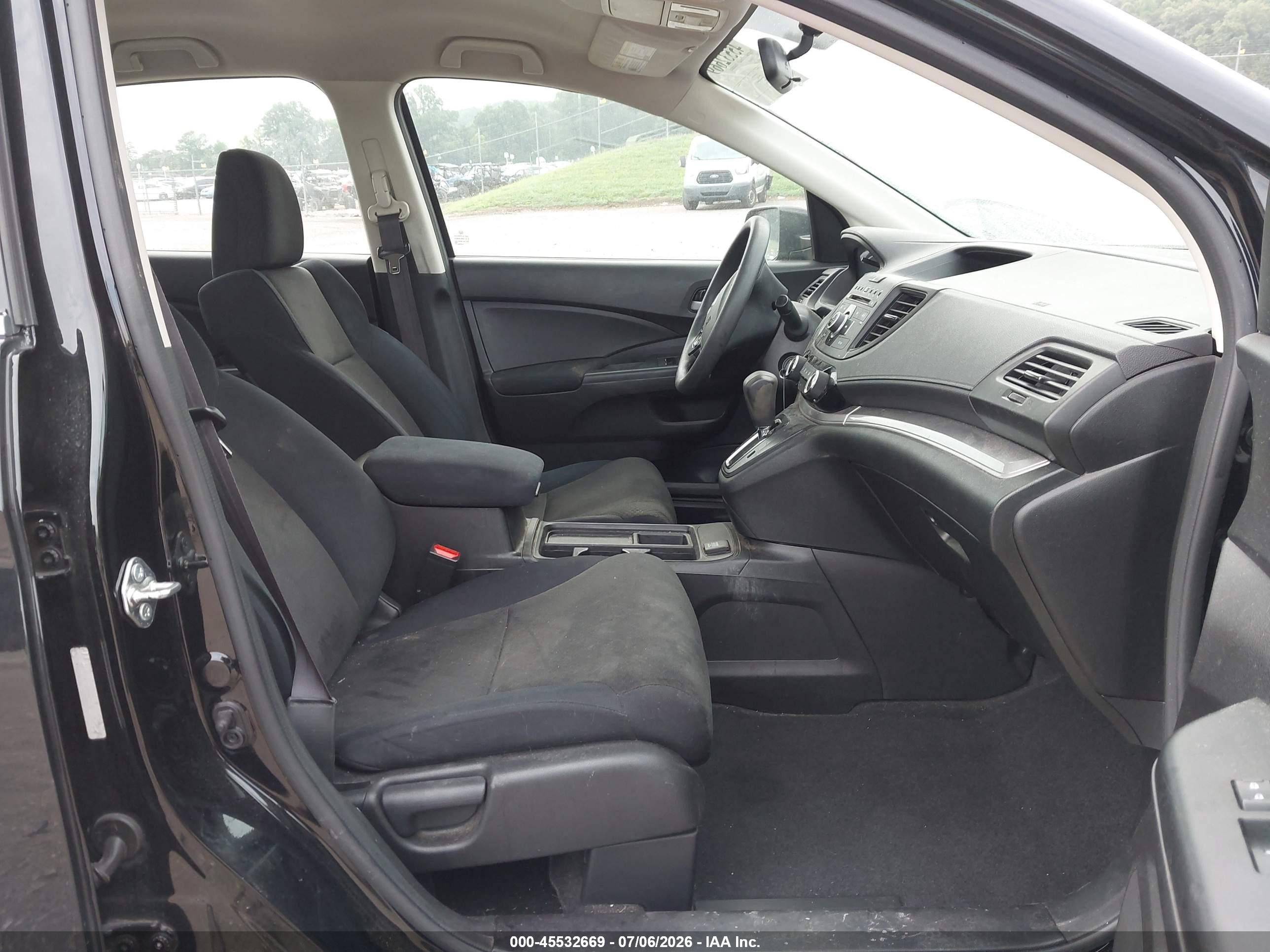 2015 Honda Cr-v Lx Черный vin: 5J6RM4H37FL061381