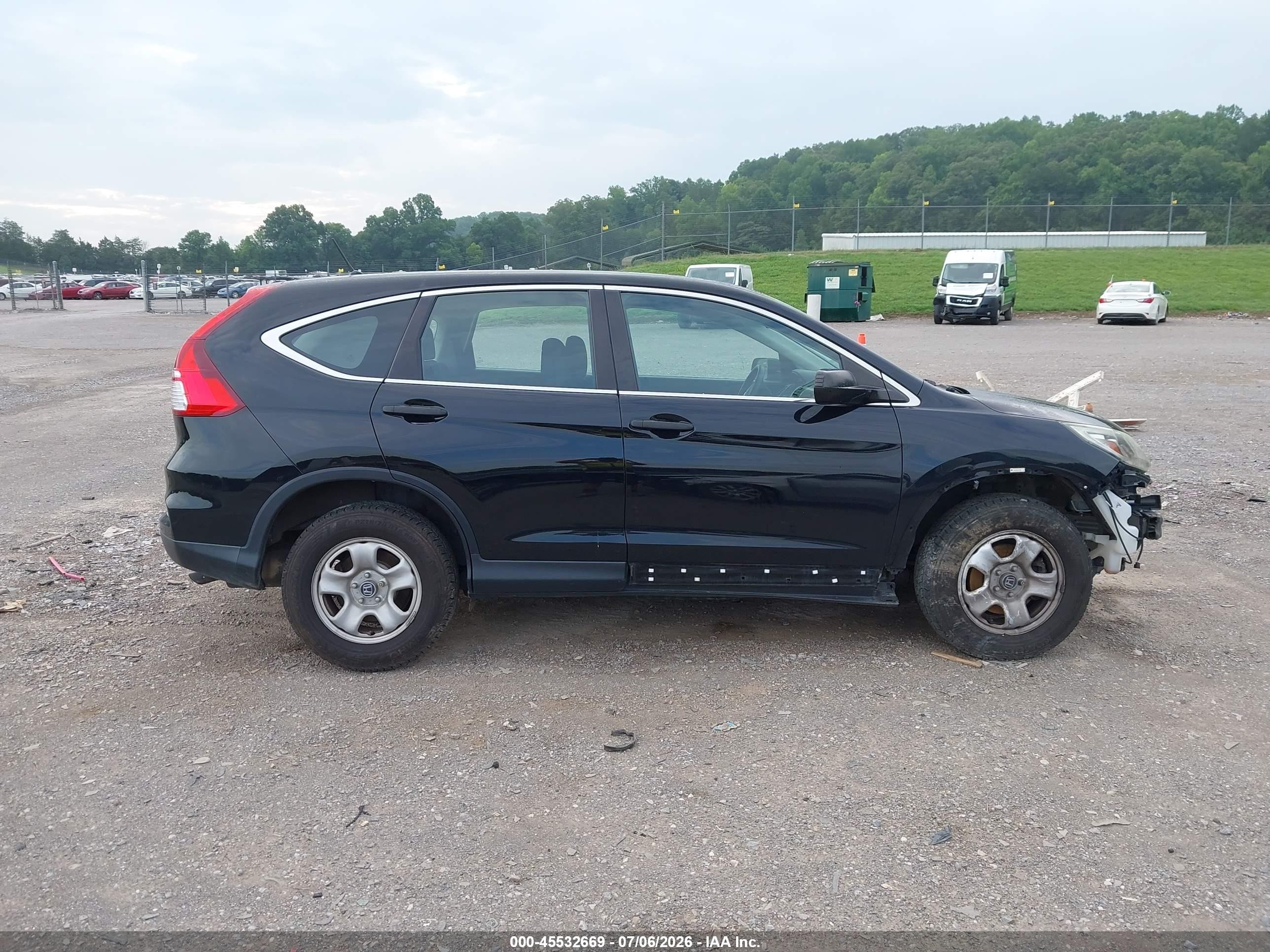 2015 Honda Cr-v Lx Черный vin: 5J6RM4H37FL061381