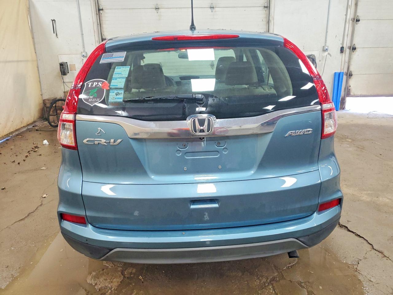 2015 Honda Cr-v Lx Blue vin: 5J6RM4H37FL102463