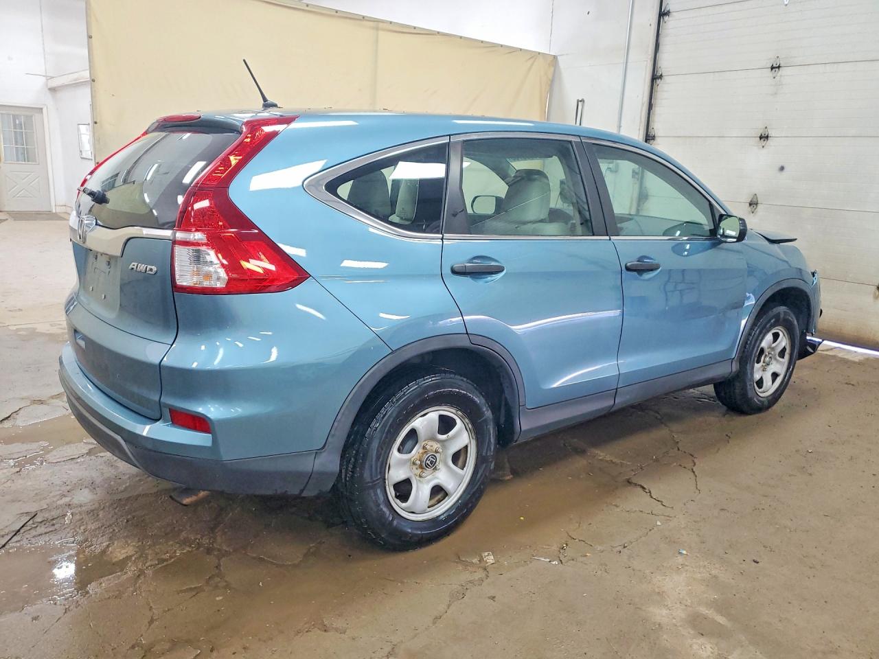 2015 Honda Cr-v Lx Blue vin: 5J6RM4H37FL102463