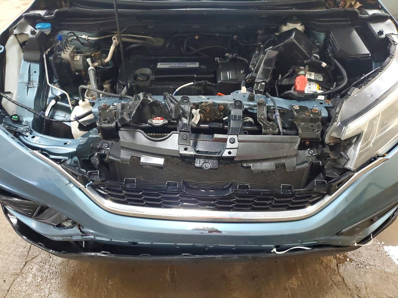2015 Honda Cr-v Lx Blue vin: 5J6RM4H37FL102463