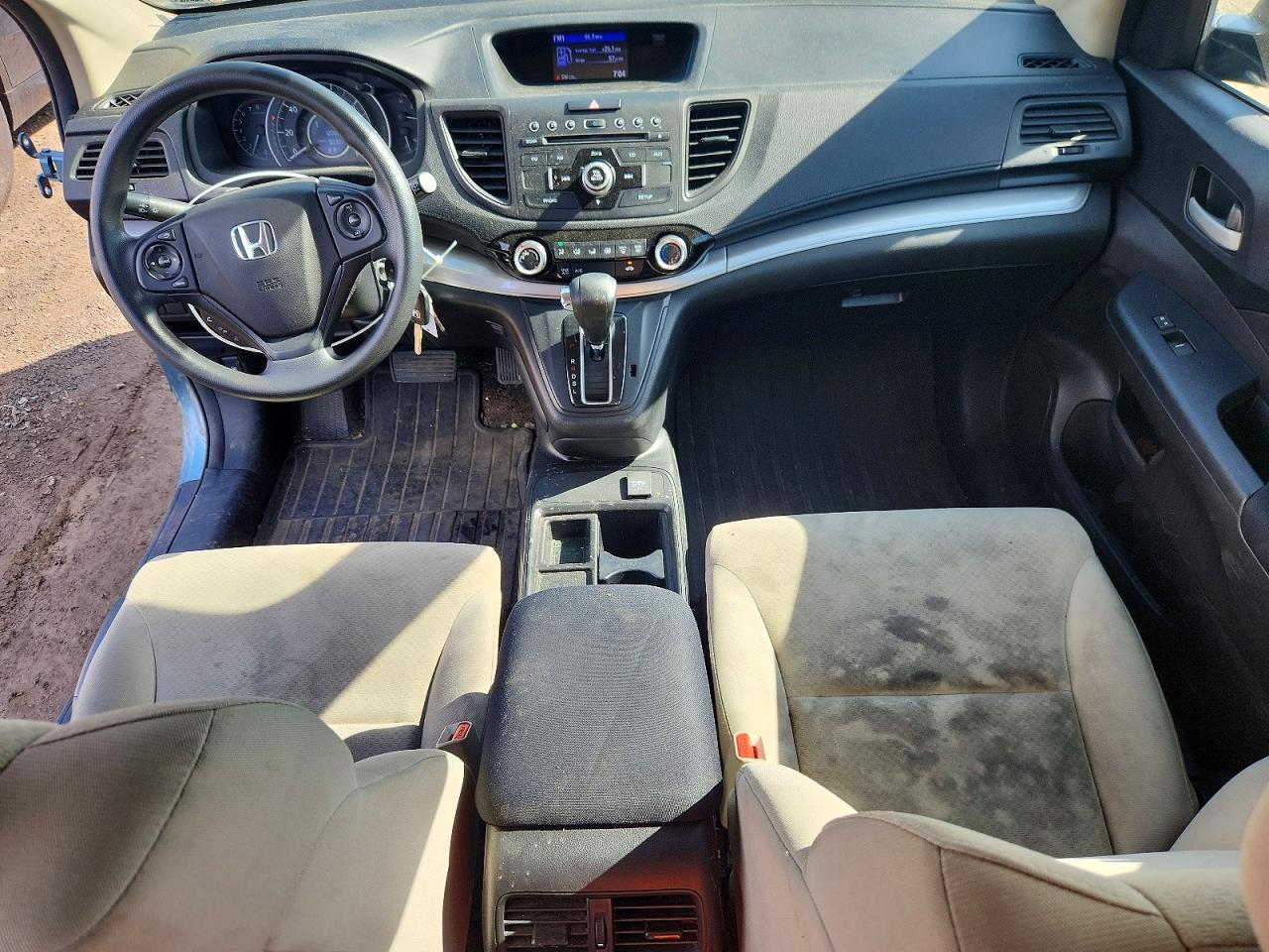 2015 Honda Cr-v Lx Blue vin: 5J6RM4H37FL103600