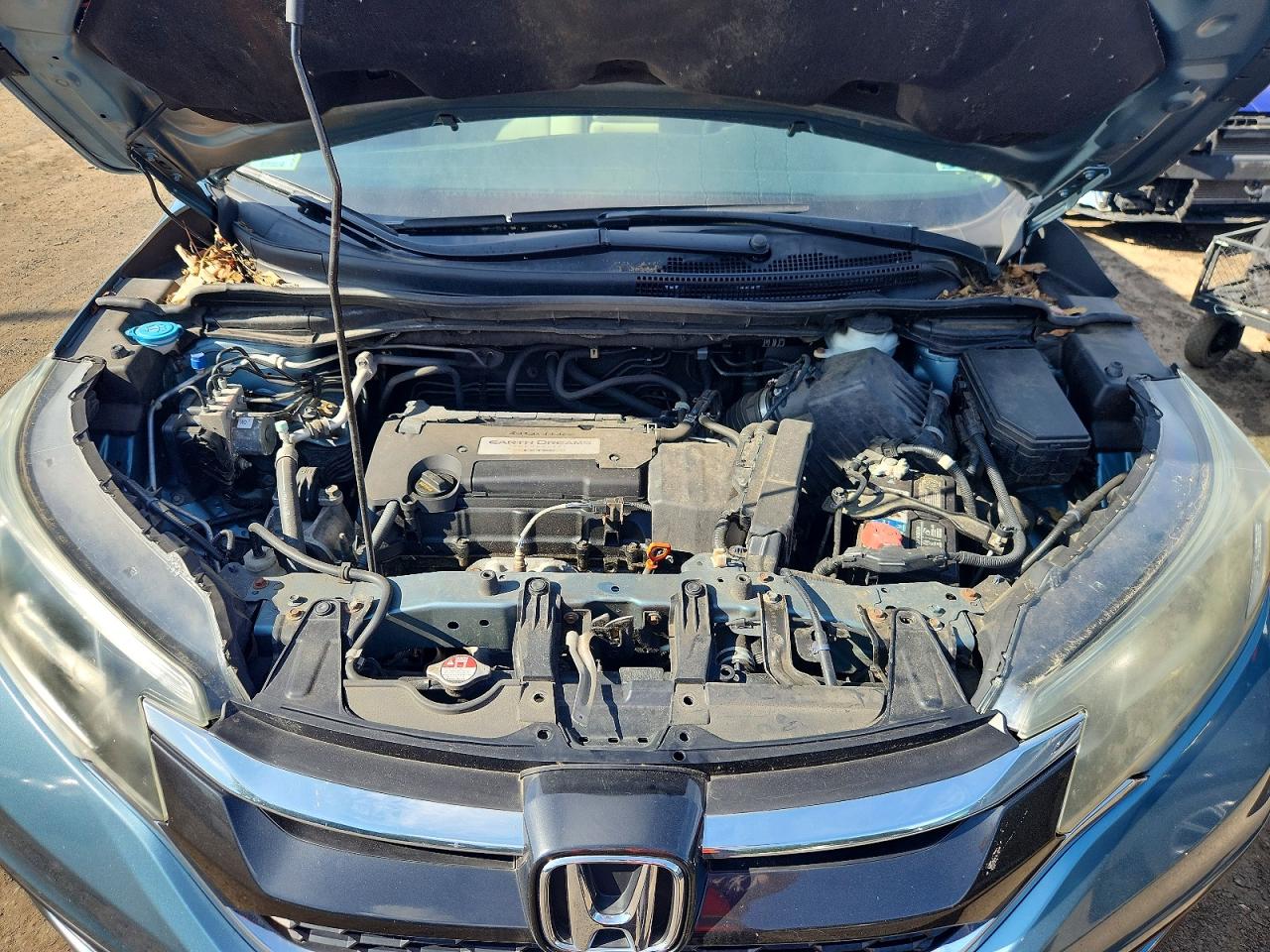 2015 Honda Cr-v Lx Blue vin: 5J6RM4H37FL103600