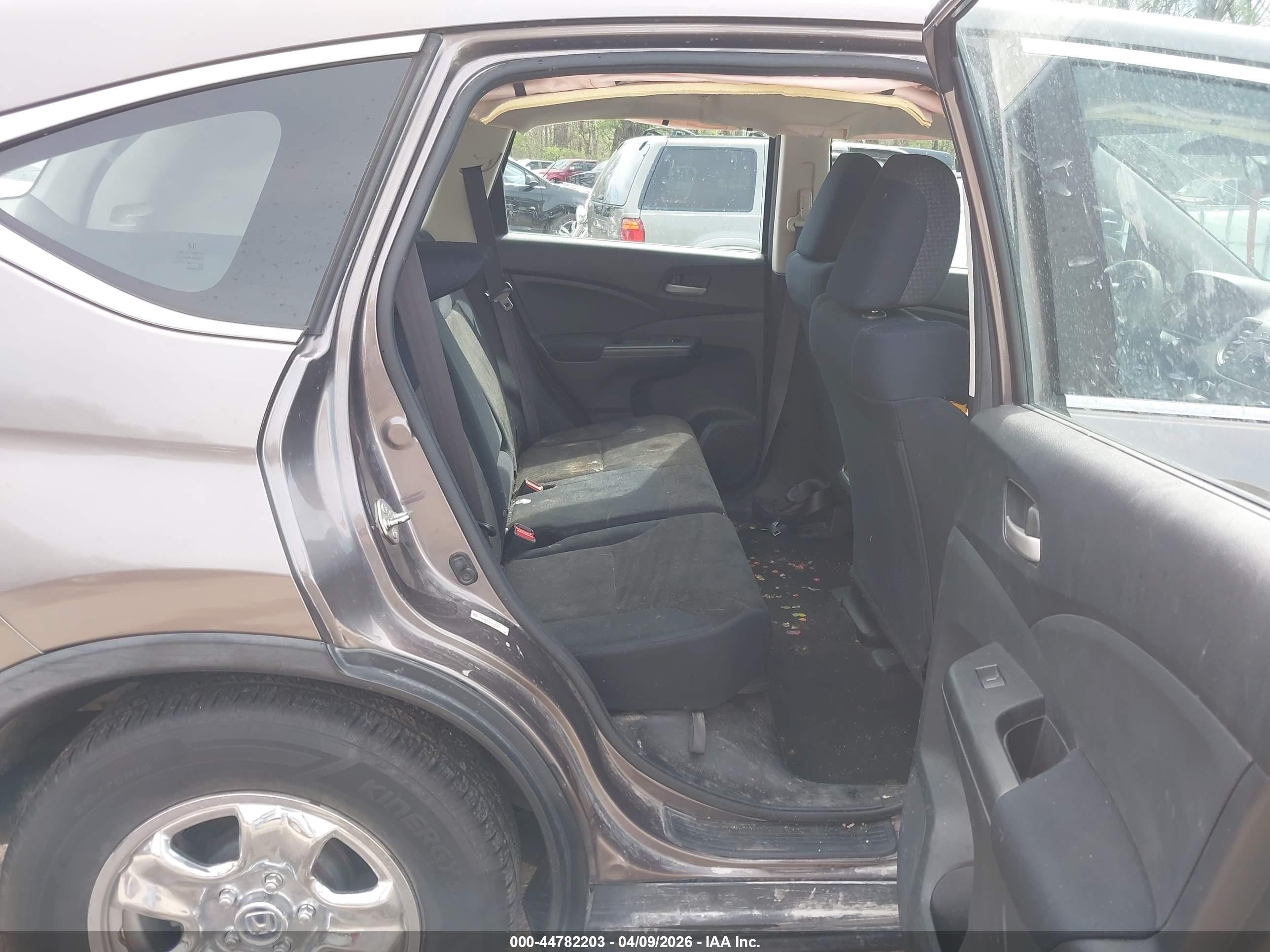 2015 Honda Cr-v Lx Gray vin: 5J6RM4H37FL113334