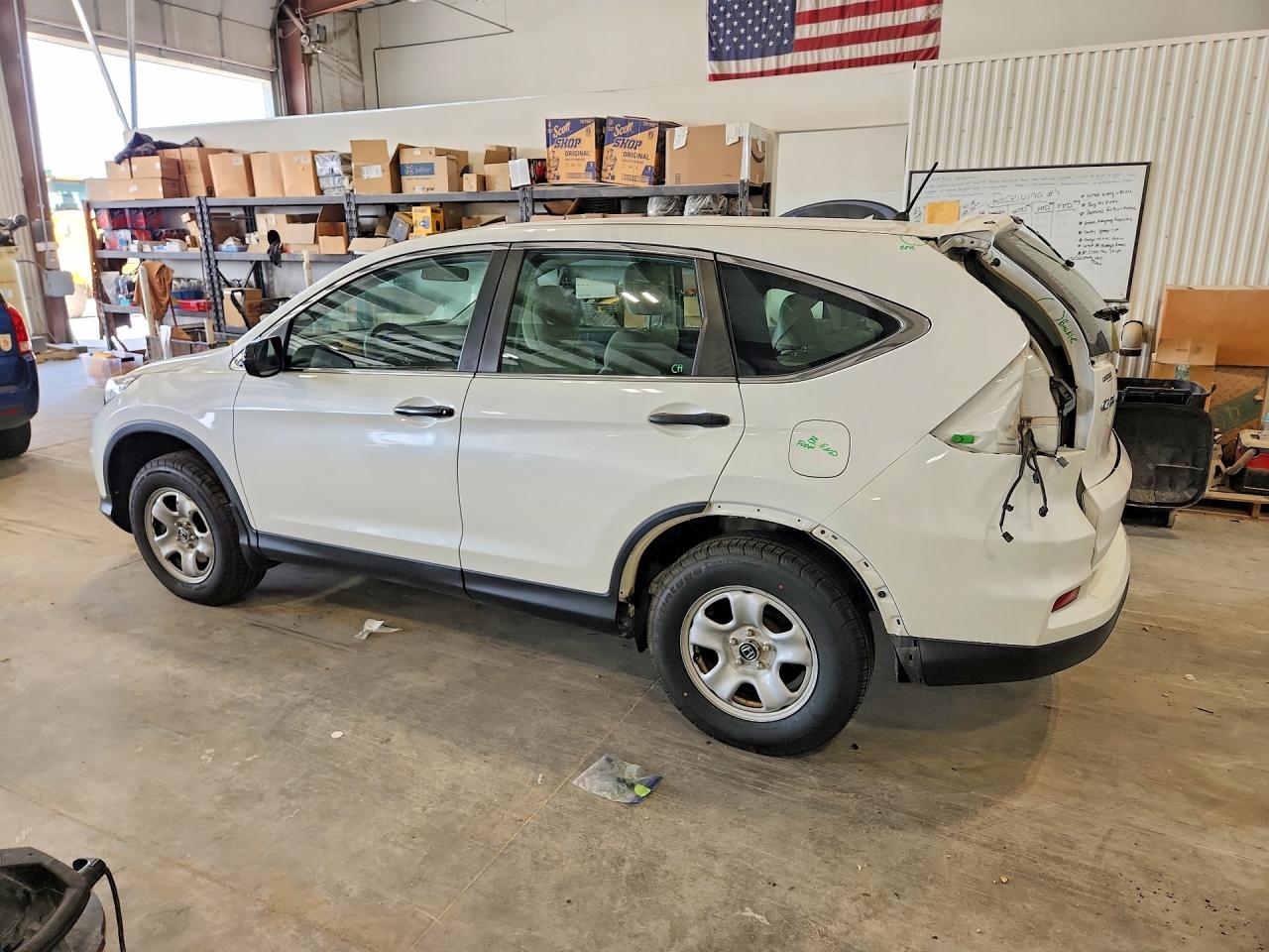 2016 Honda Cr-v Lx White vin: 5J6RM4H37GL014546