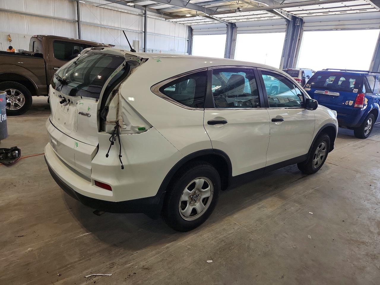 2016 Honda Cr-v Lx White vin: 5J6RM4H37GL014546