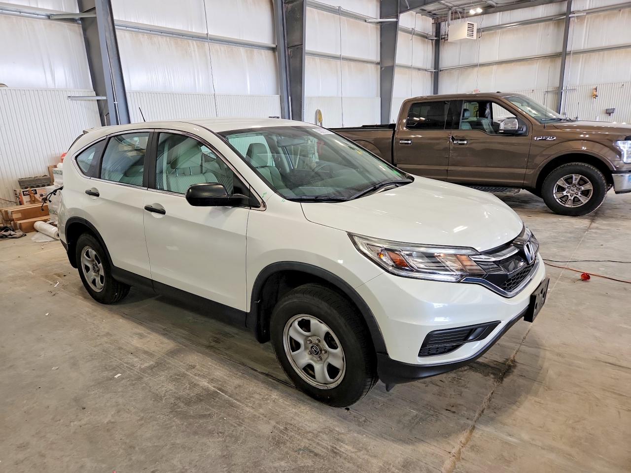 2016 Honda Cr-v Lx White vin: 5J6RM4H37GL014546
