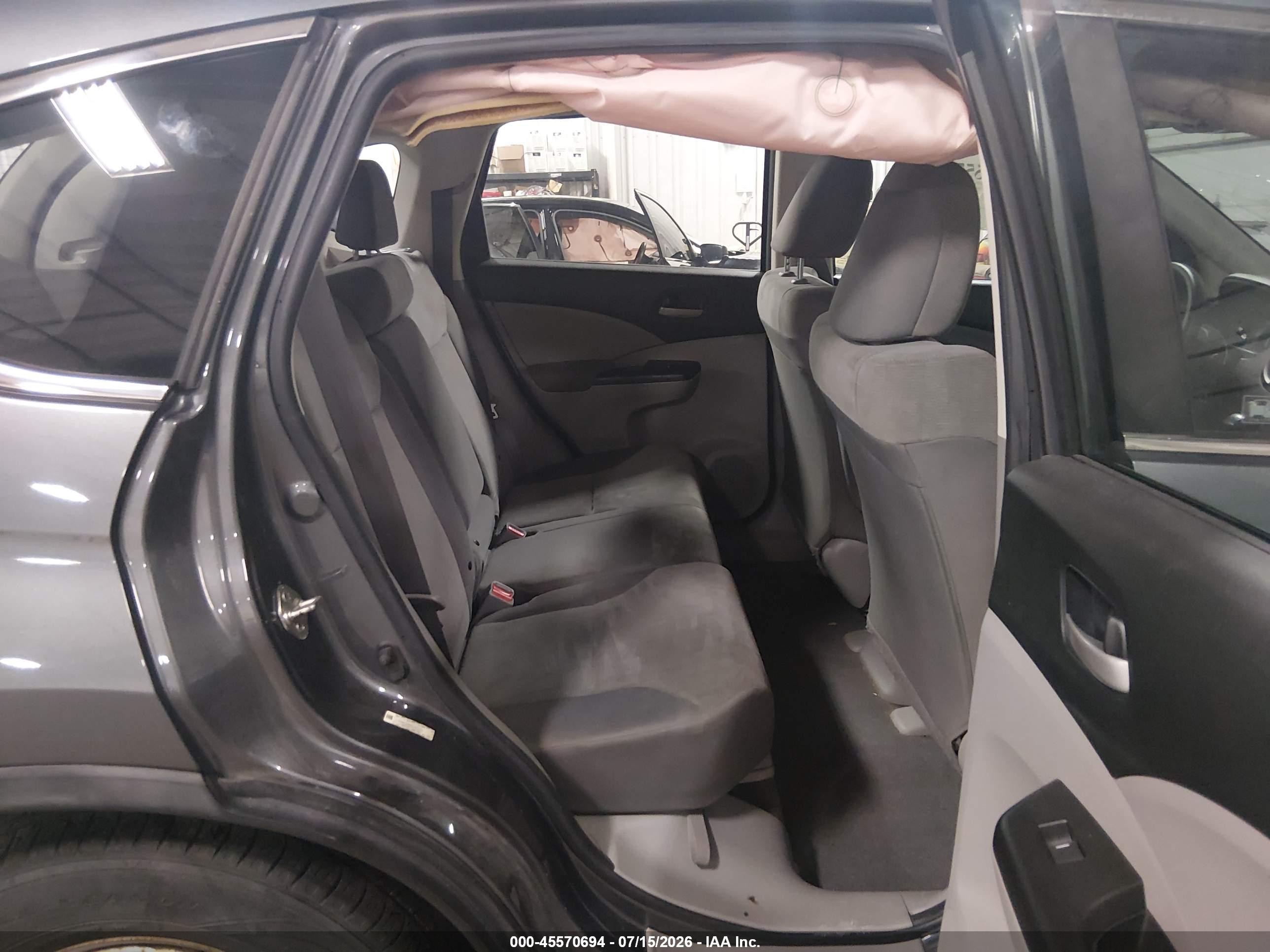 2012 Honda Cr-v Lx Gray vin: 5J6RM4H38CL057724