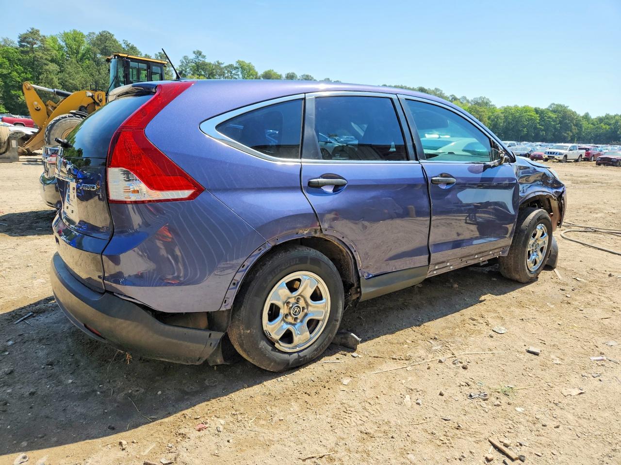 2012 Honda Cr-v Lx Blue vin: 5J6RM4H38CL080257