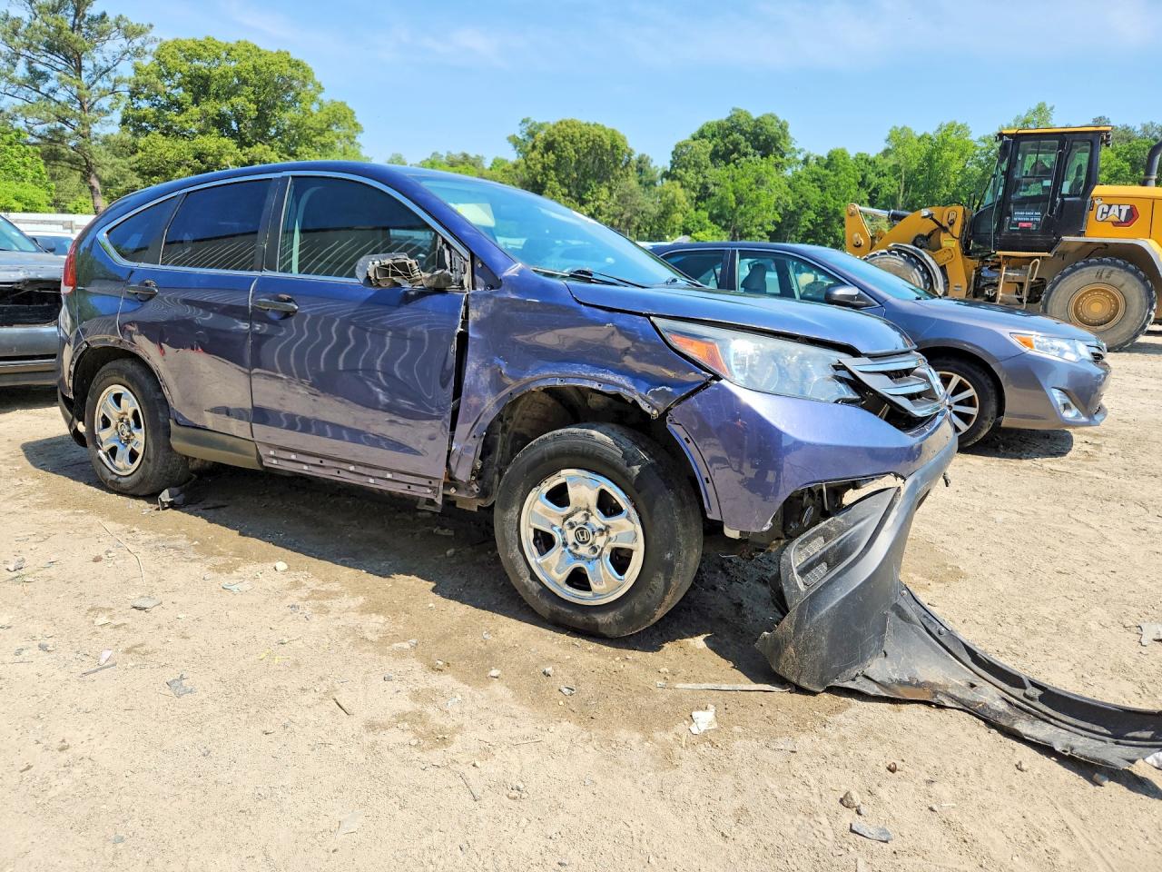 2012 Honda Cr-v Lx Blue vin: 5J6RM4H38CL080257