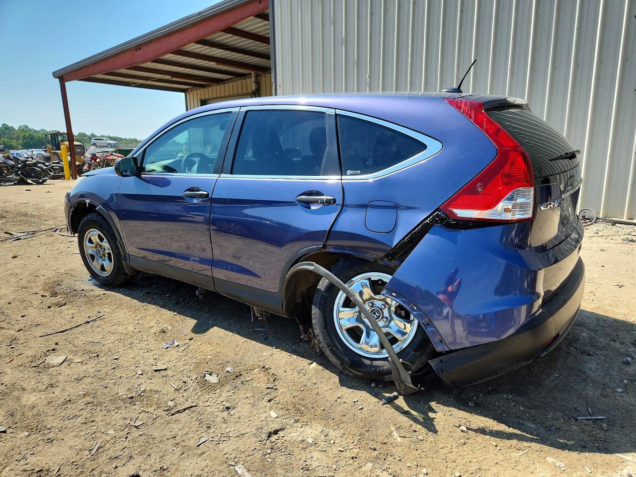 2012 Honda Cr-v Lx Blue vin: 5J6RM4H38CL080257