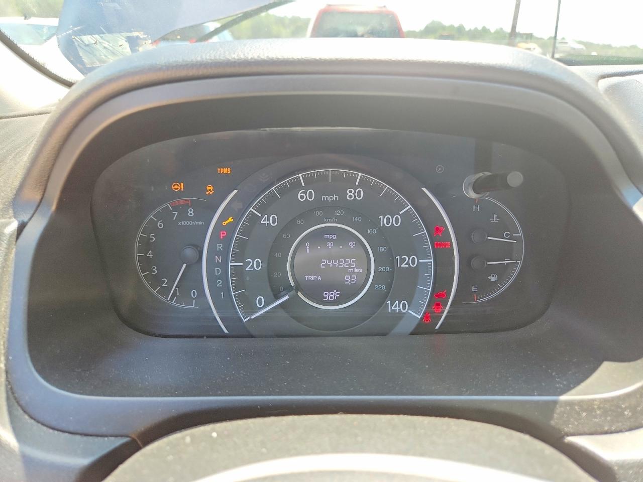 2012 Honda Cr-v Lx Blue vin: 5J6RM4H38CL080257