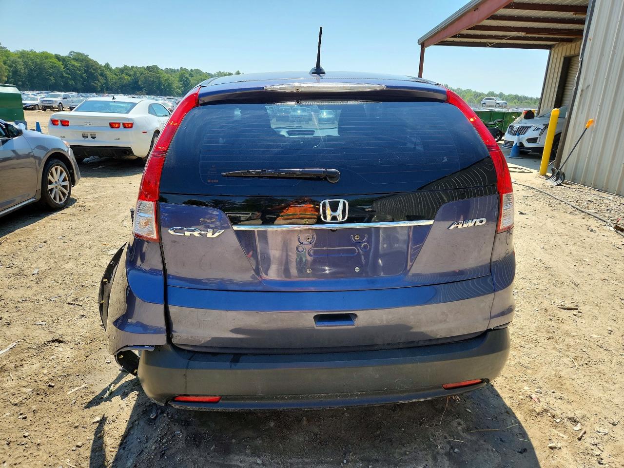2012 Honda Cr-v Lx Blue vin: 5J6RM4H38CL080257