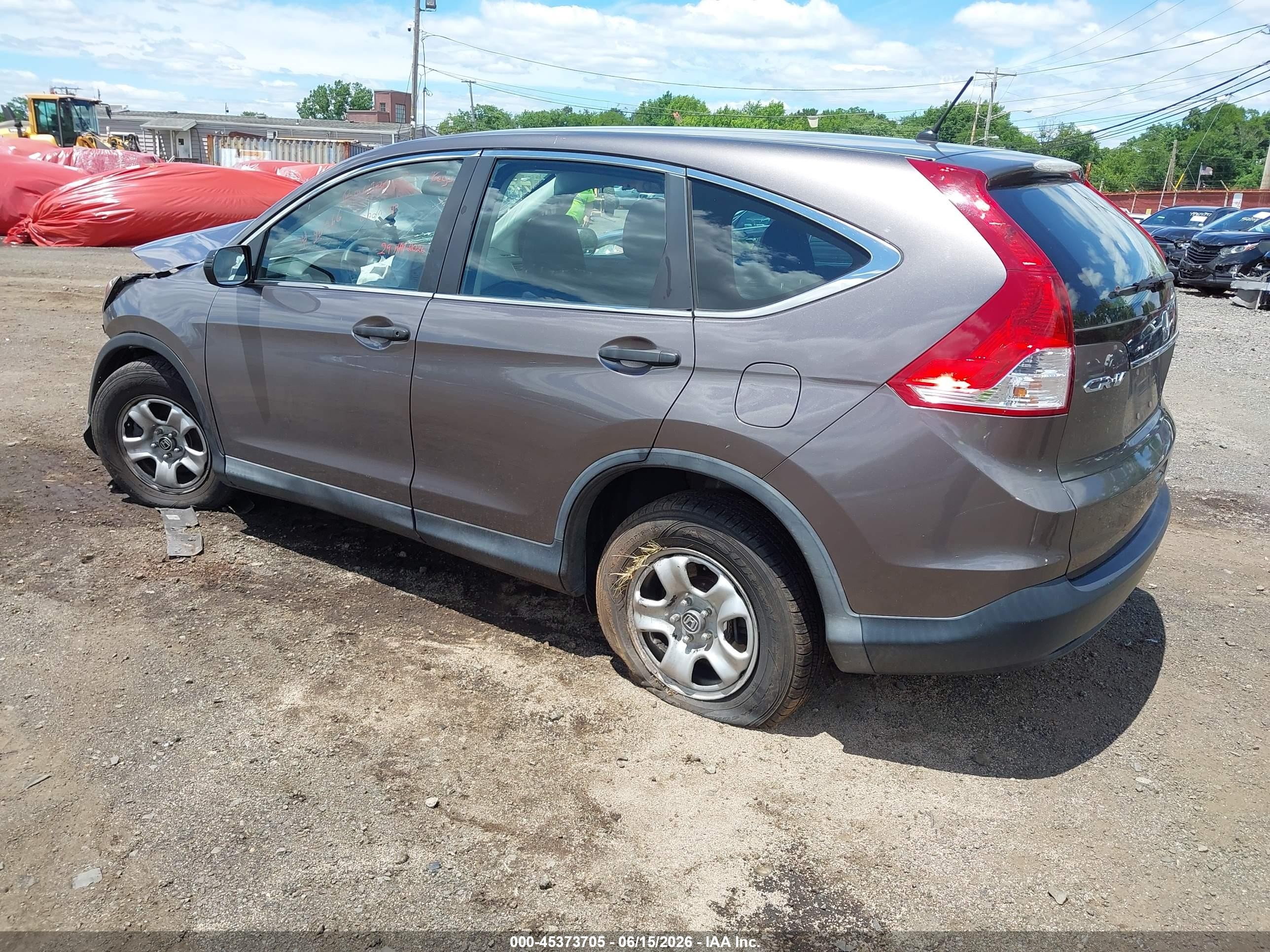 2013 Honda Cr-v Lx Gray vin: 5J6RM4H38DL019458