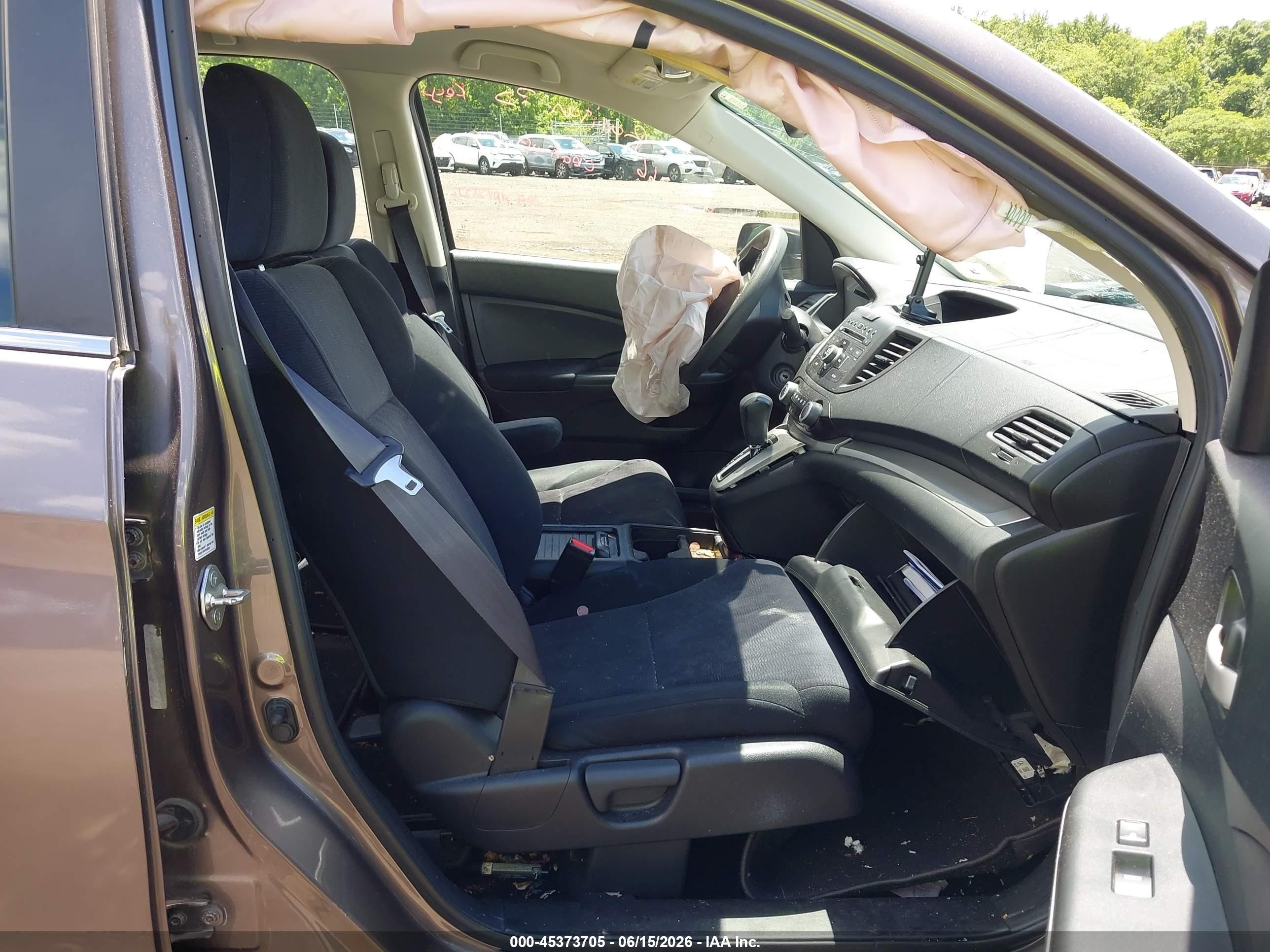 2013 Honda Cr-v Lx Gray vin: 5J6RM4H38DL019458